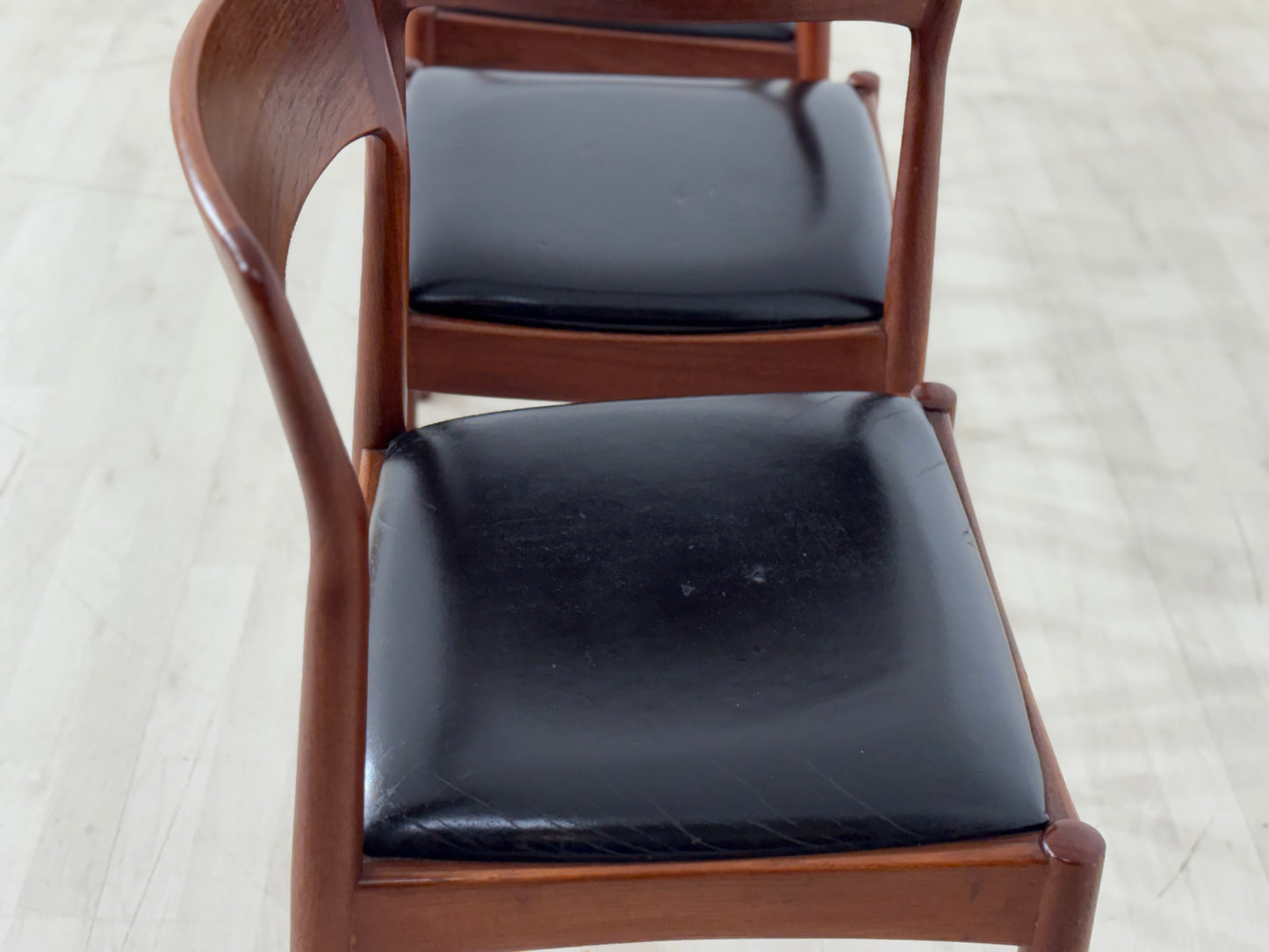 4x Henning Kjarnulf Teak Stühle Esszimmerstühle Stuhl Esszimmerstuhl Vintage