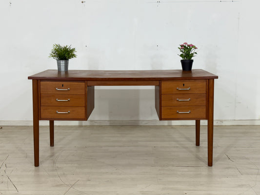 Danish Teak Schreibtisch Bürotisch Tisch Holz Vintage