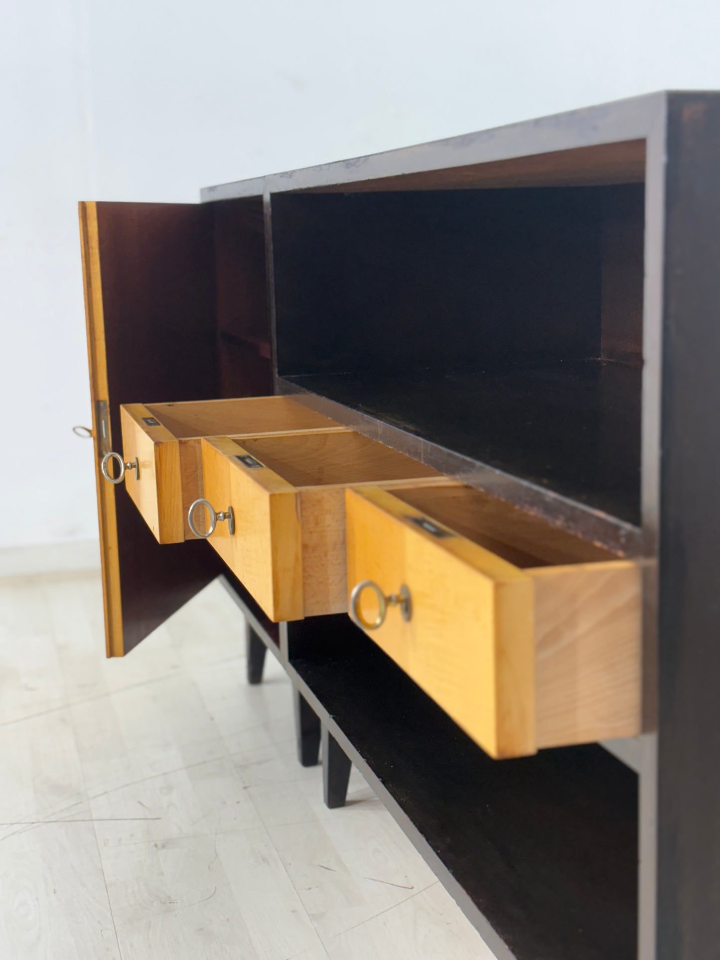 Mid Century Sideboard Wohnzimmerschrank Schrank Kommode Vintage