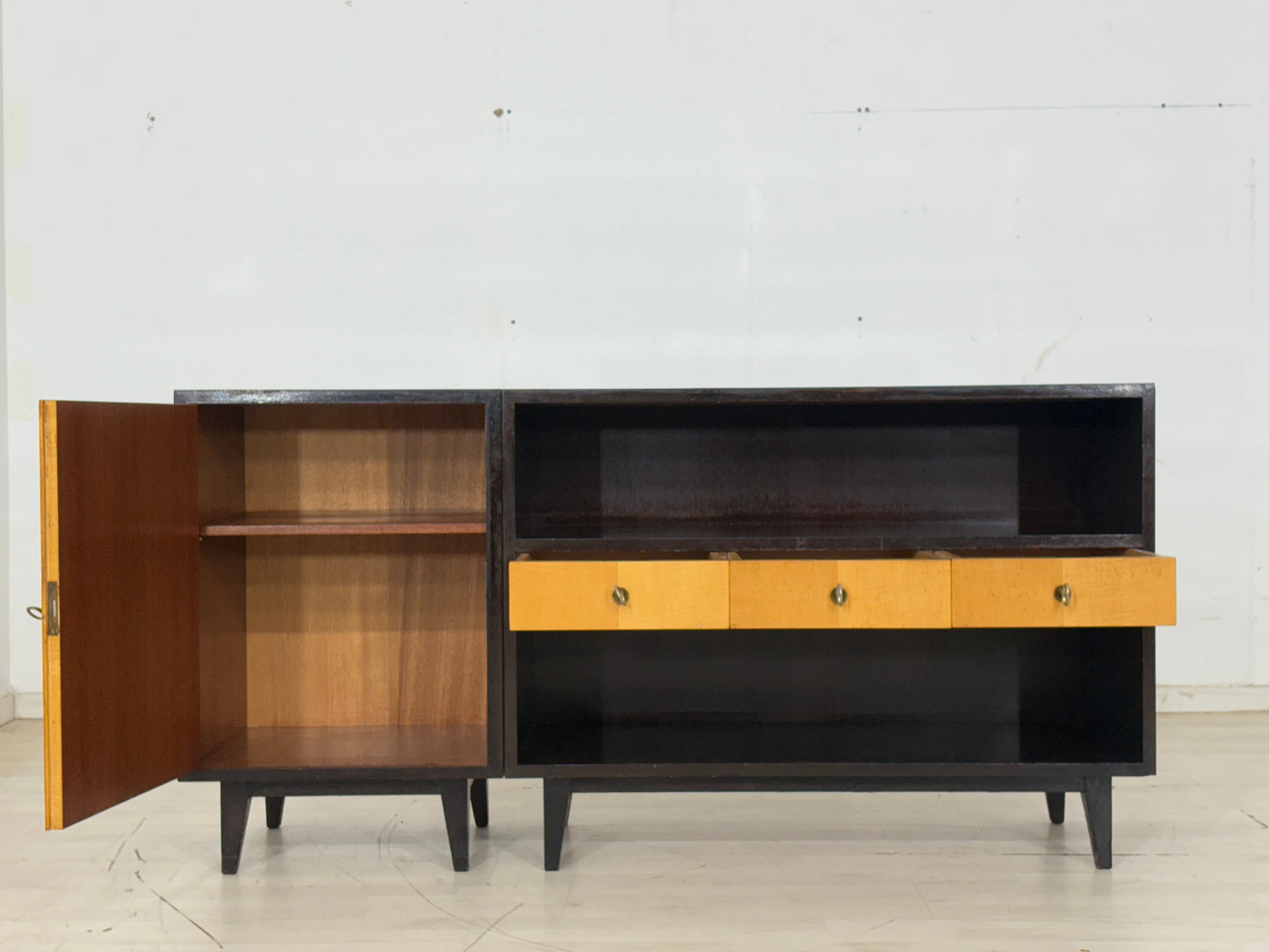 Mid Century Sideboard Wohnzimmerschrank Schrank Kommode Vintage
