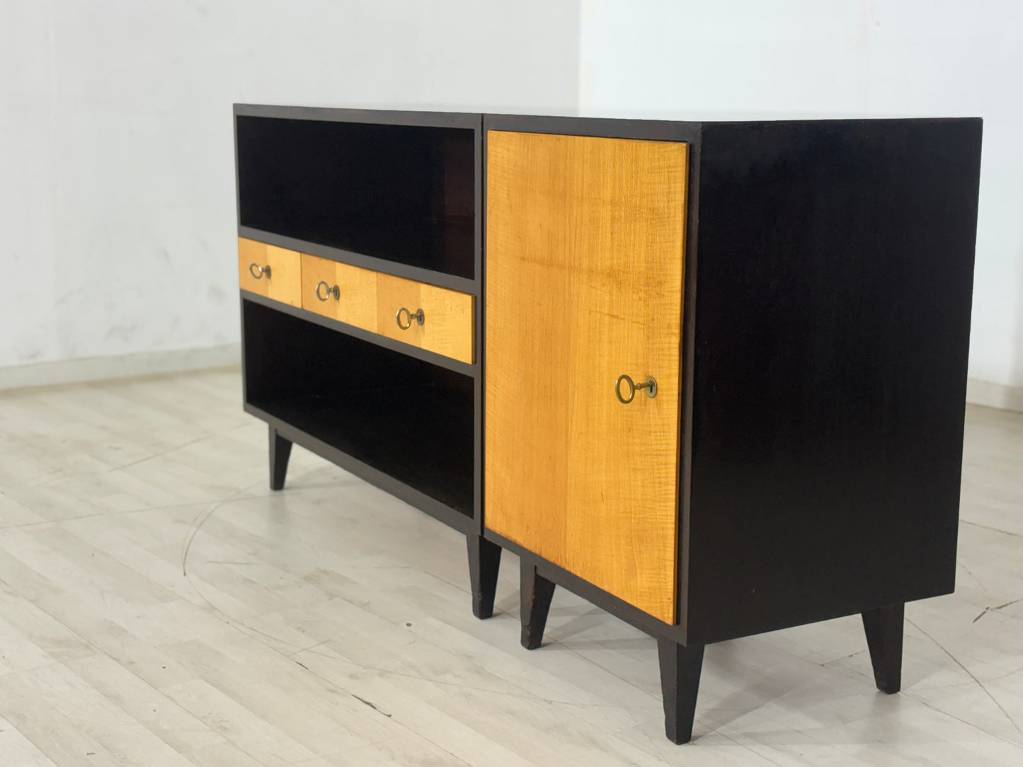 Mid Century Sideboard Wohnzimmerschrank Schrank Kommode Vintage