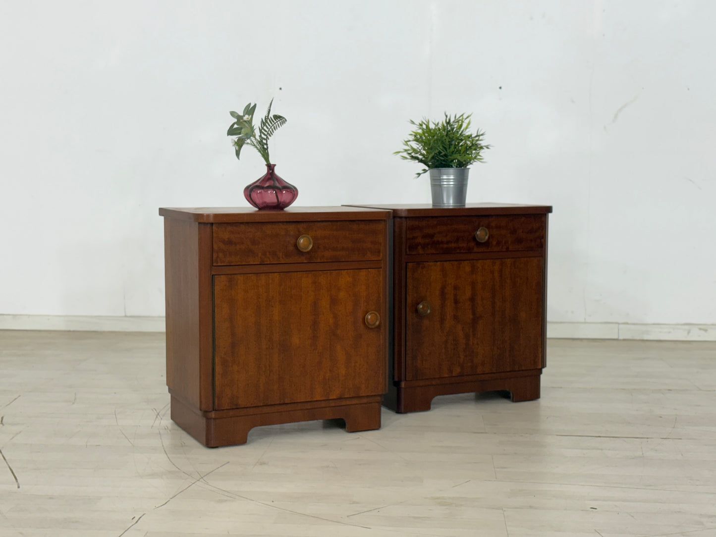 2x Vintage Nachtschrank Nachtschränke Nachttisch
