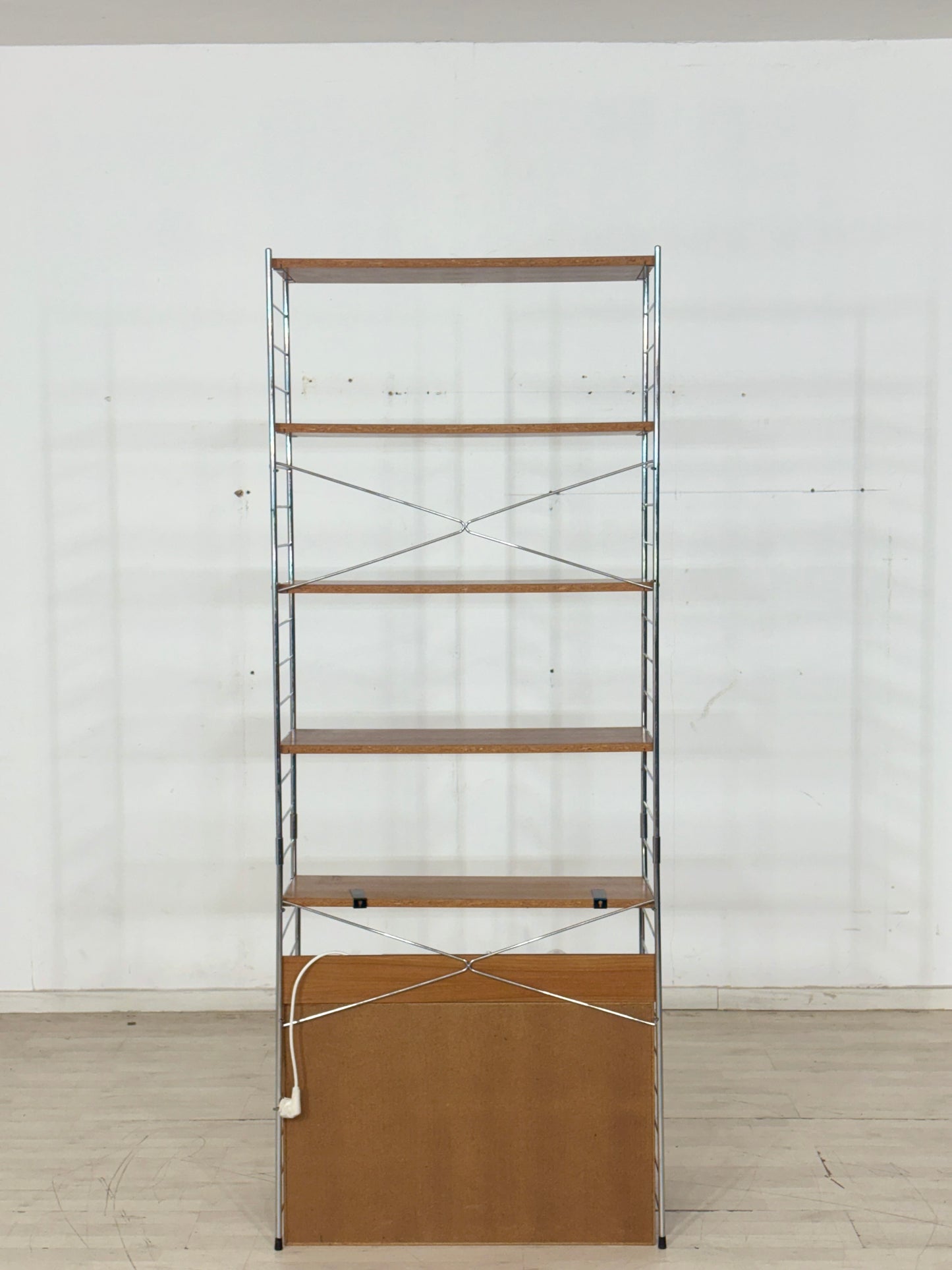 Teak Bücherregal "String Continental" Nils Strinning - Mid-Century Wandregal - 60er Jahre
