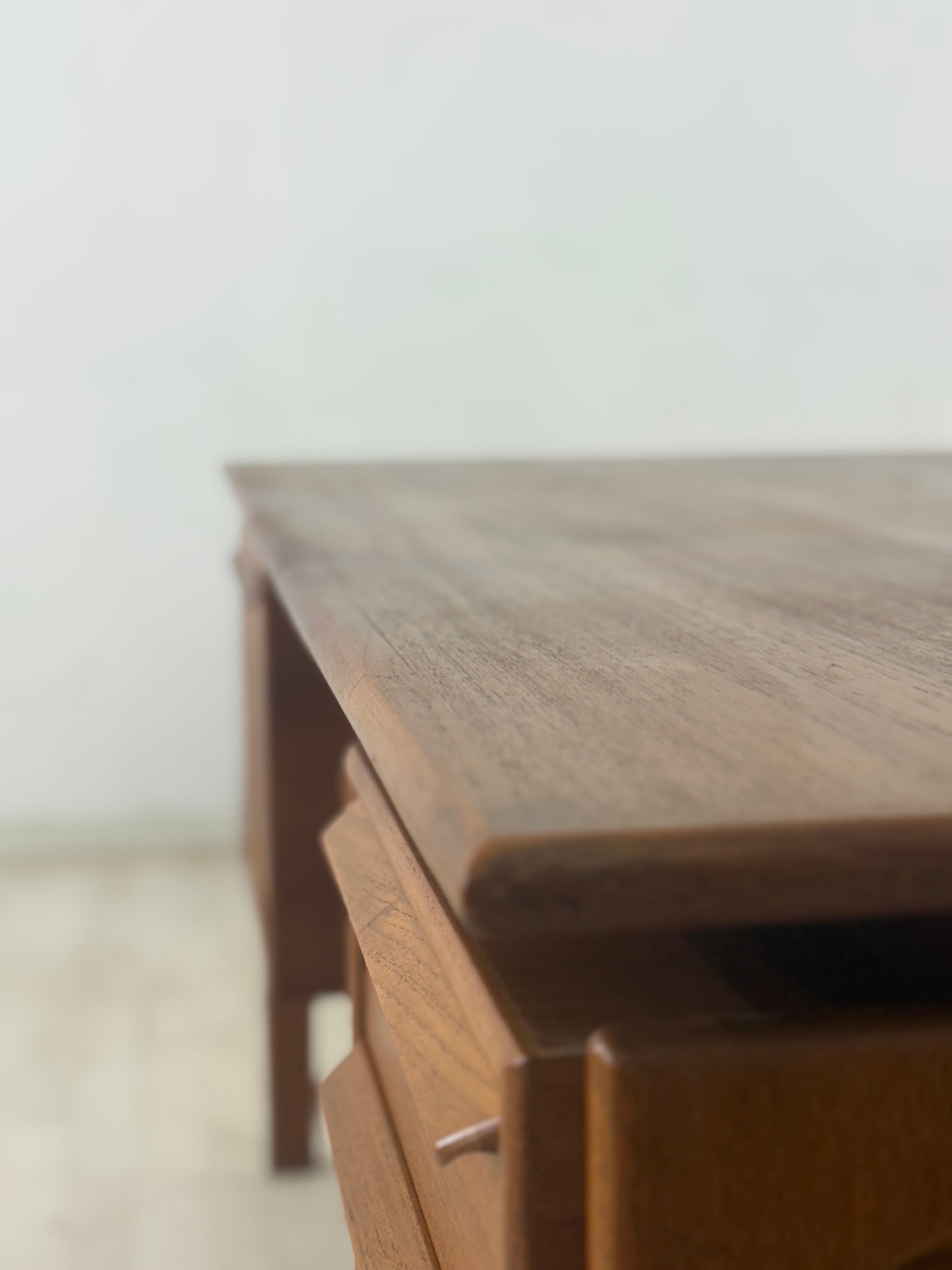 Danish Teak Schreibtisch Bürotisch freistehend Hennig Kjaernulf