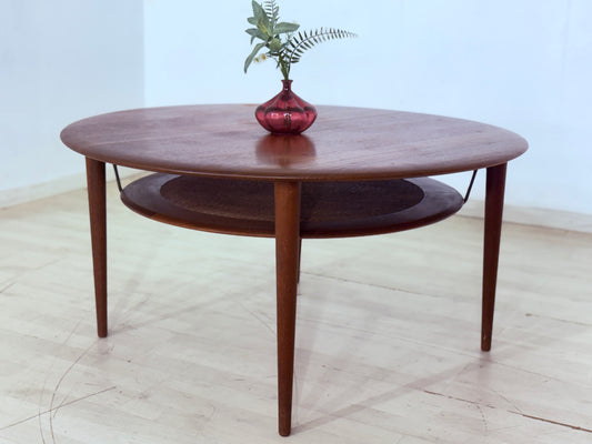 Peter Hvidt Teak Couchtisch Wohnzimmertisch Designer Tisch Vintage