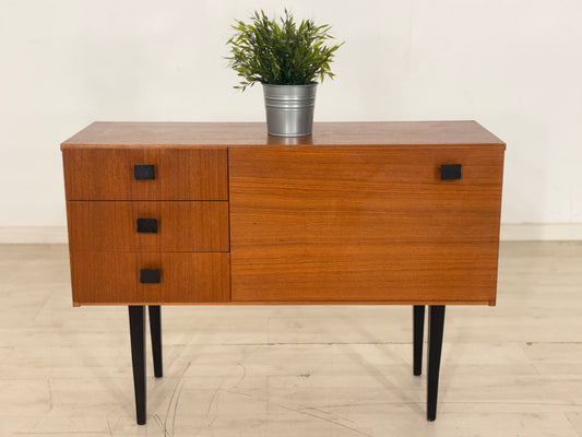 Mid Century Teak Kommode Flurschrank Flurkommode Vintage