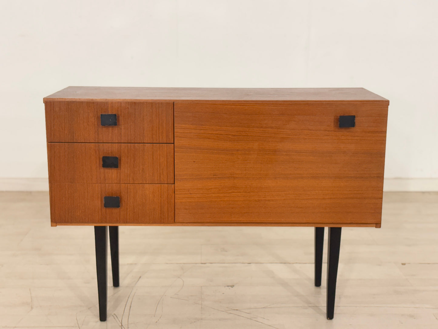 Mid Century Teak Kommode Flurschrank Flurkommode Vintage