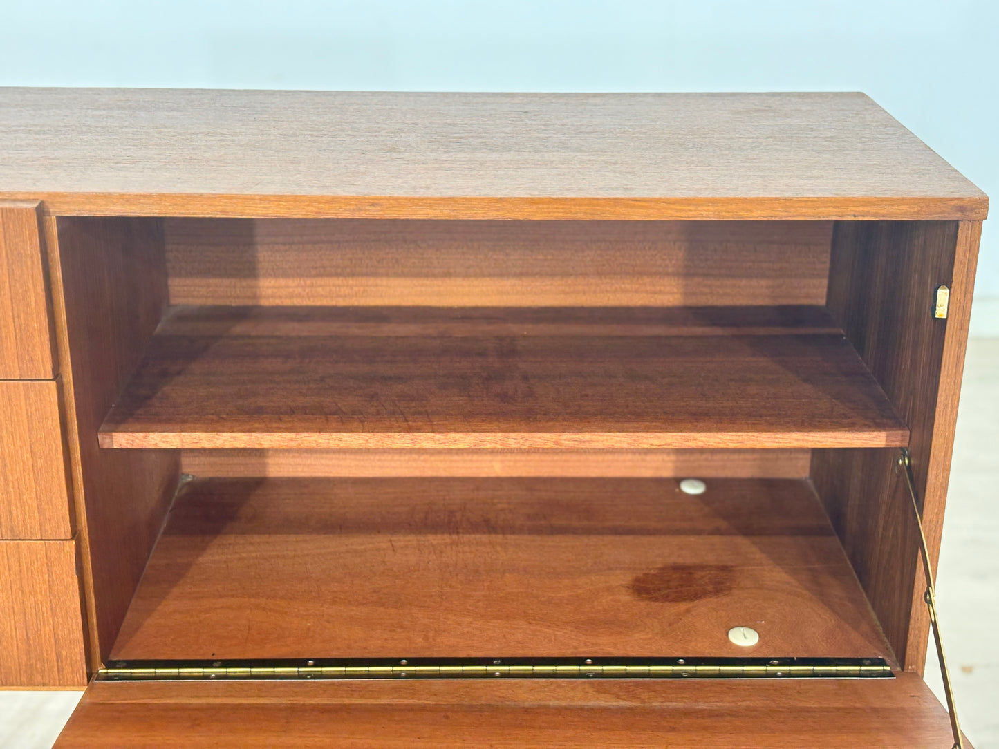 Mid Century Teak Kommode Flurschrank Flurkommode Vintage