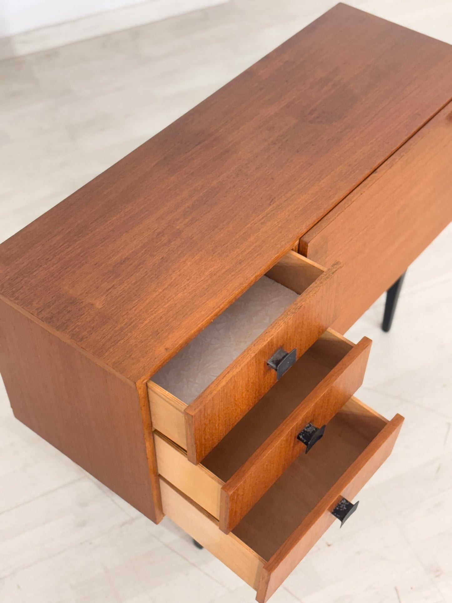 Mid Century Teak Kommode Flurschrank Flurkommode Vintage