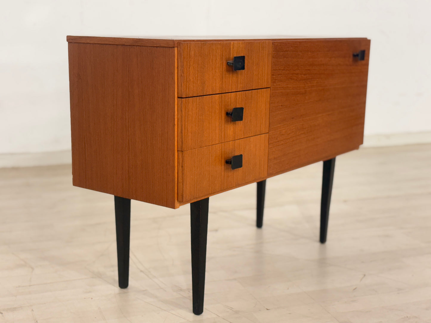 Mid Century Teak Kommode Flurschrank Flurkommode Vintage