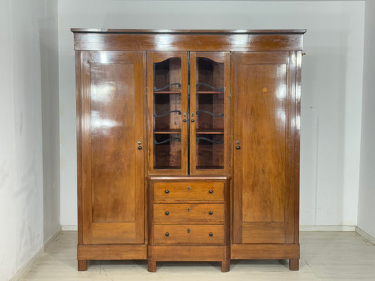 Jugendstil Kleiderschrank Holz Schrank Massiv Schlafzimmerschrank 1920