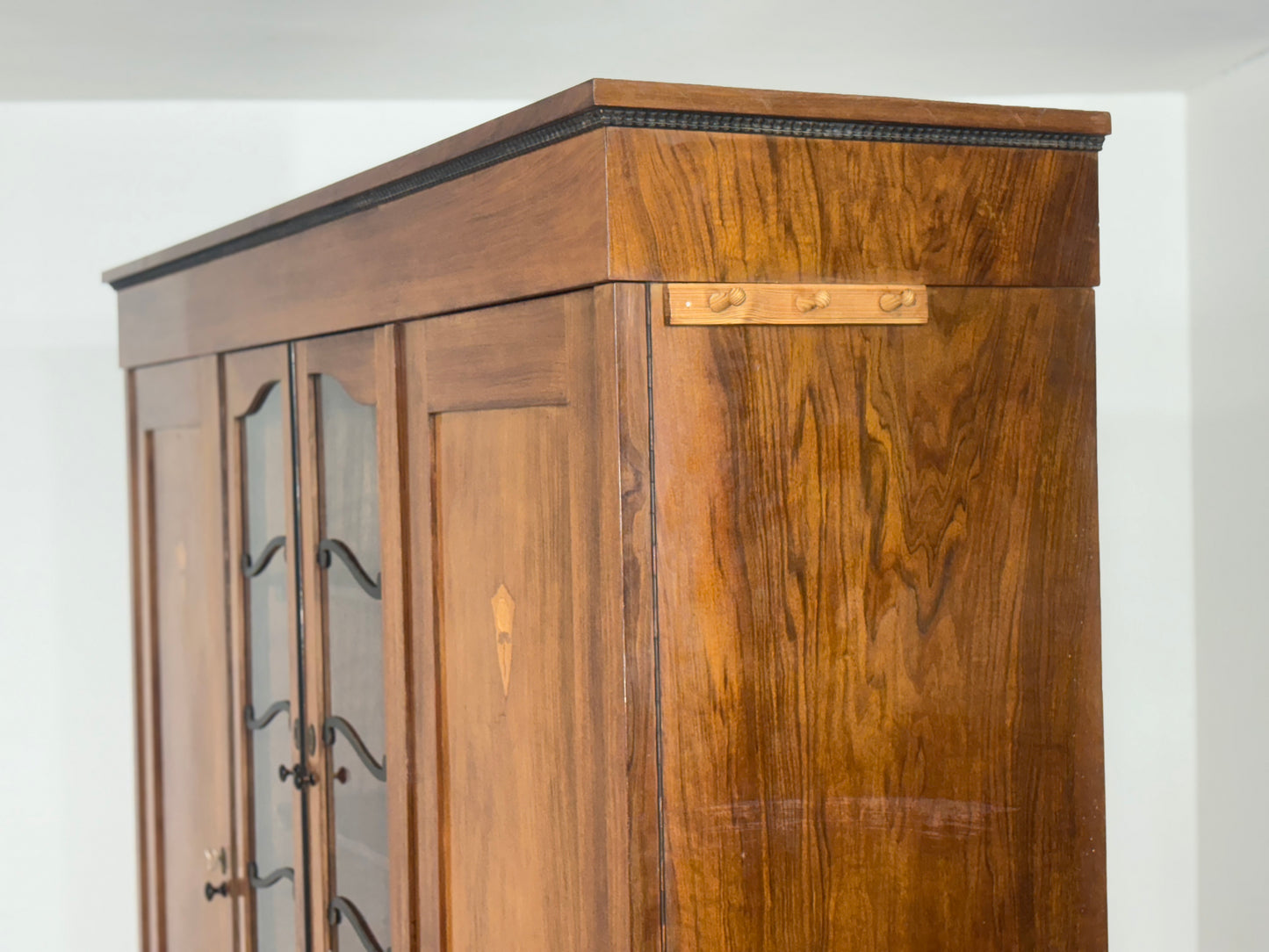 Jugendstil Kleiderschrank Holz Schrank Massiv Schlafzimmerschrank 1920