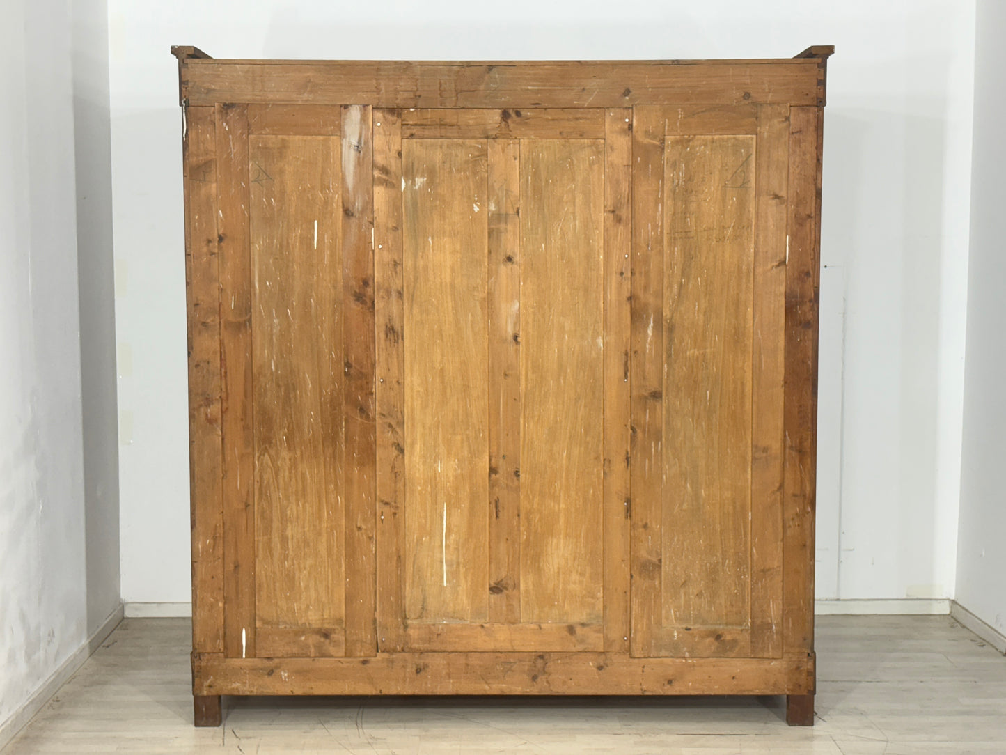 Jugendstil Kleiderschrank Holz Schrank Massiv Schlafzimmerschrank 1920