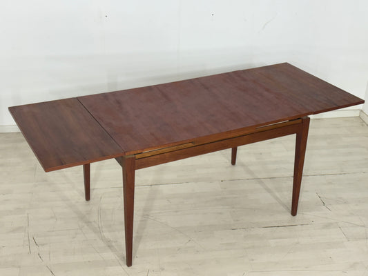 60er Jahre Teak Esstisch Holz Tisch ausziehbar Küchentisch Vintage