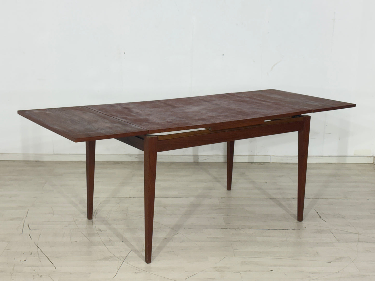 60er Jahre Teak Esstisch Holz Tisch ausziehbar Küchentisch Vintage