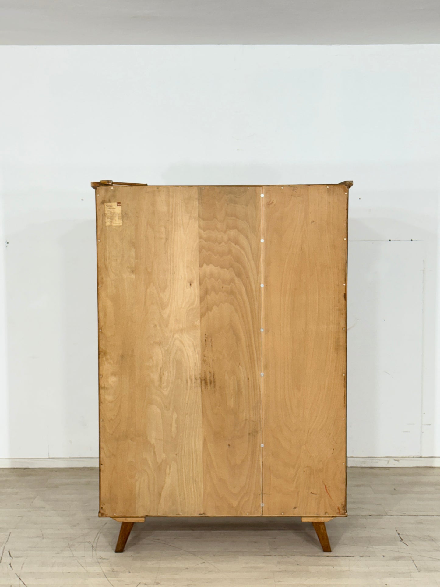 60er Jahre Vintage Kleiderschrank Holz Schrank Wäscheschrank Schlafzimmerschrank