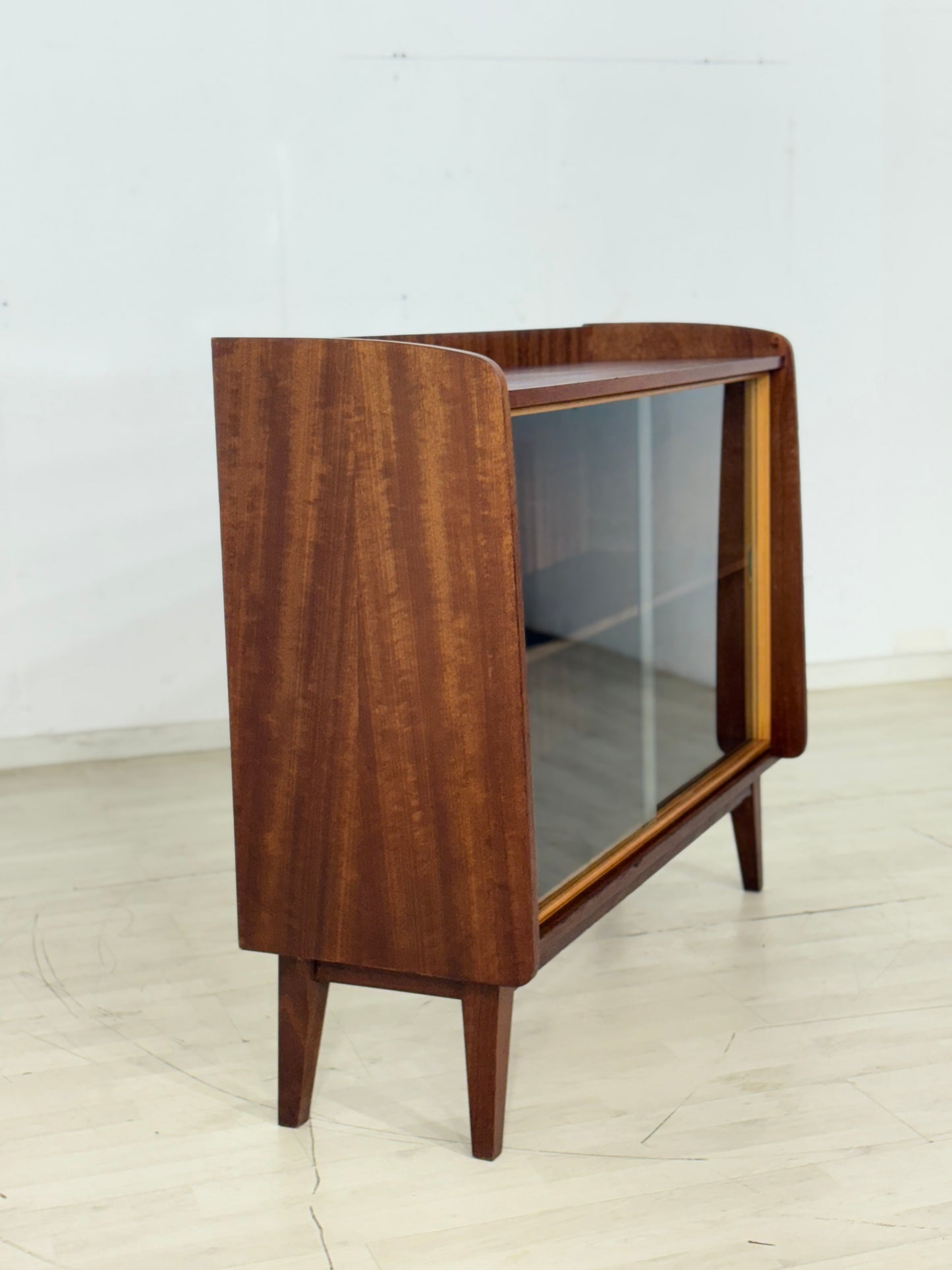 Mid Century Vitrine Vitrinenschrank Sideboard Kommode Schrank