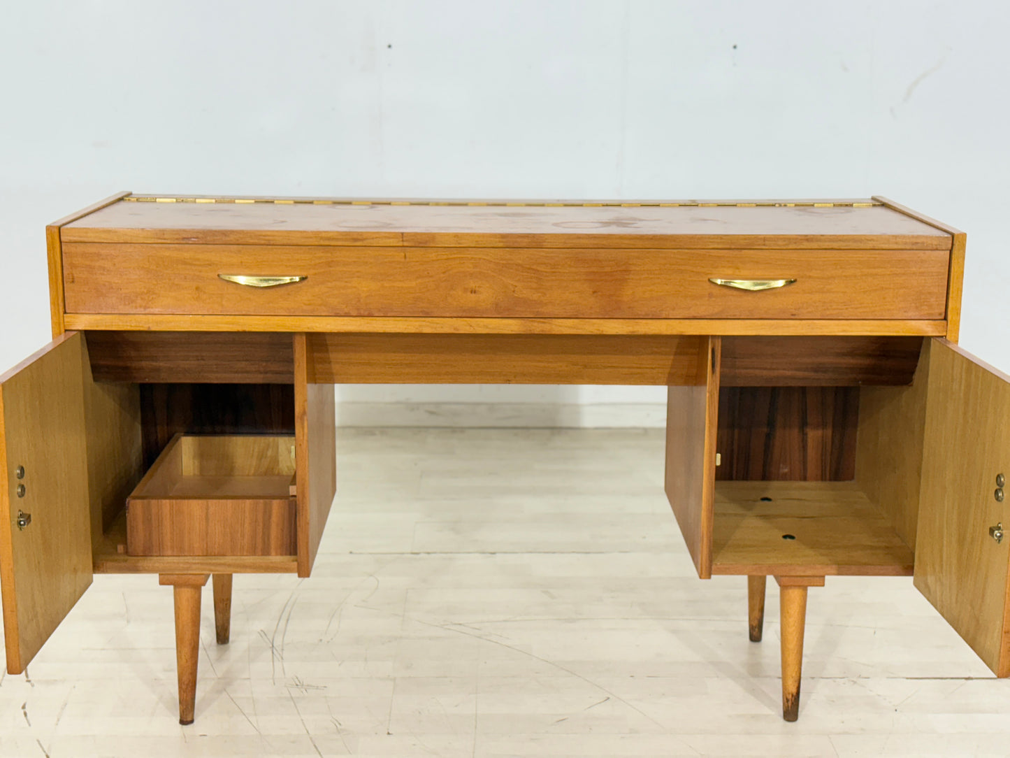 60er Jahre Schreibtisch Damenschreibtisch Holz Tisch Vintage Desk
