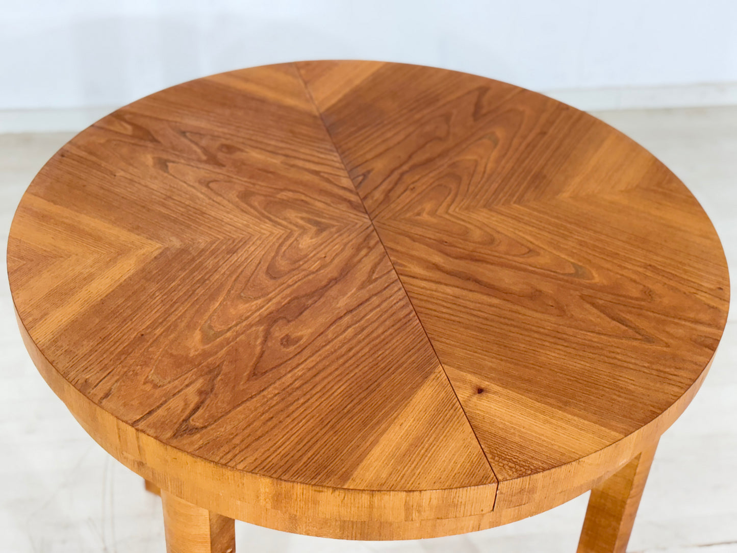 Vintage Art Deco Esstisch Ausziehbar Holz Tisch um 1940