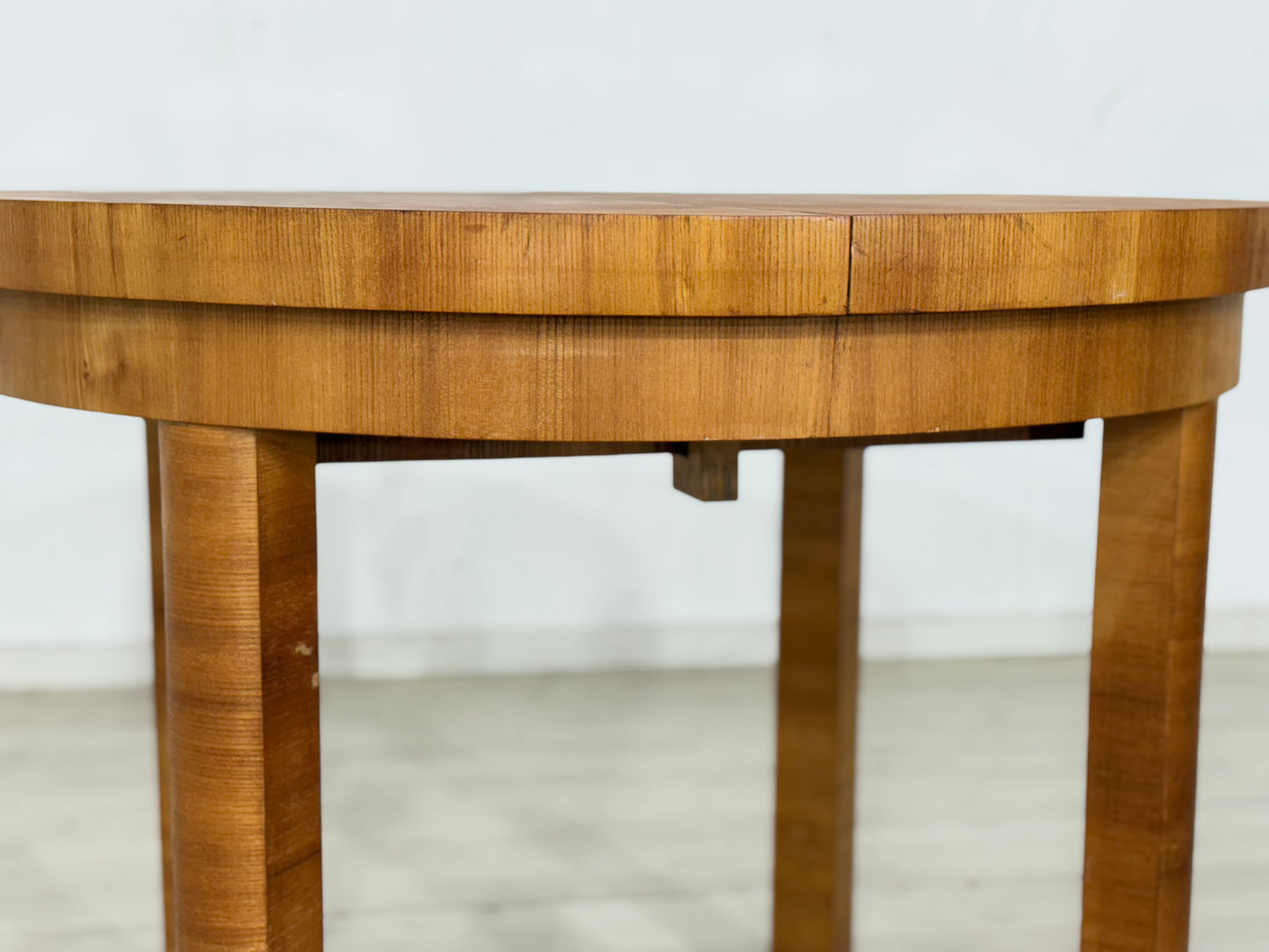 Vintage Art Deco Esstisch Ausziehbar Holz Tisch um 1940
