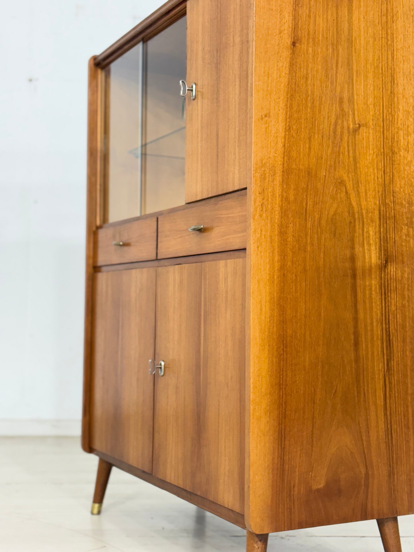 Mid Century Highboard Wohnzimmerschrank Schrank Flurschrank Anrichte Vintage