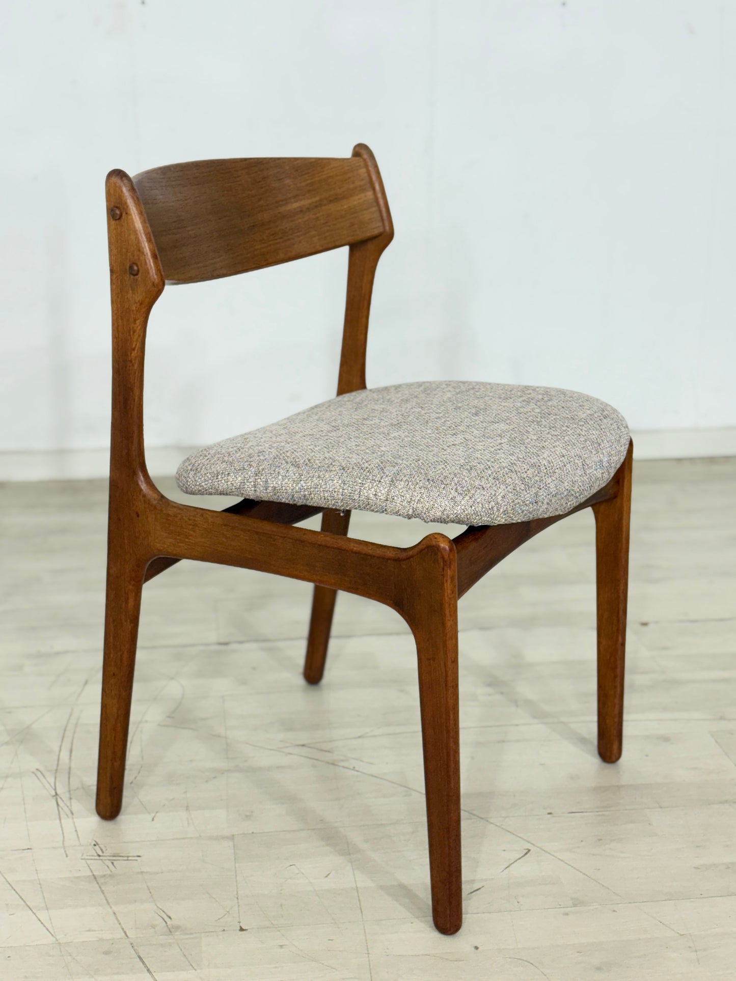 4x Teak Stühle Esszimmerstühle von Erik Buch für OD Møbler Model 49 Vintage