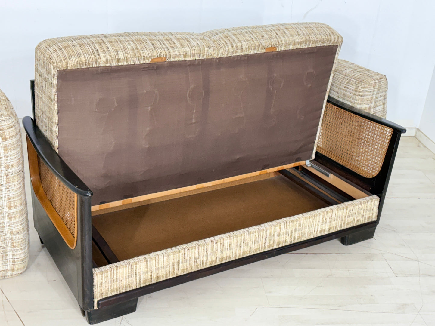 Art Deco Sofa Couch ausziehbar um 1940