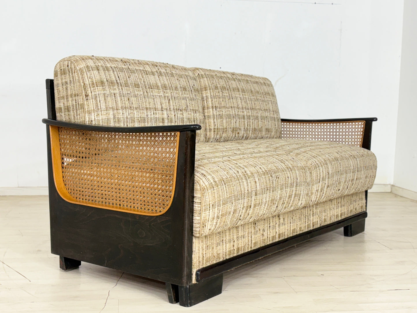 Art Deco Sofa Couch ausziehbar um 1940