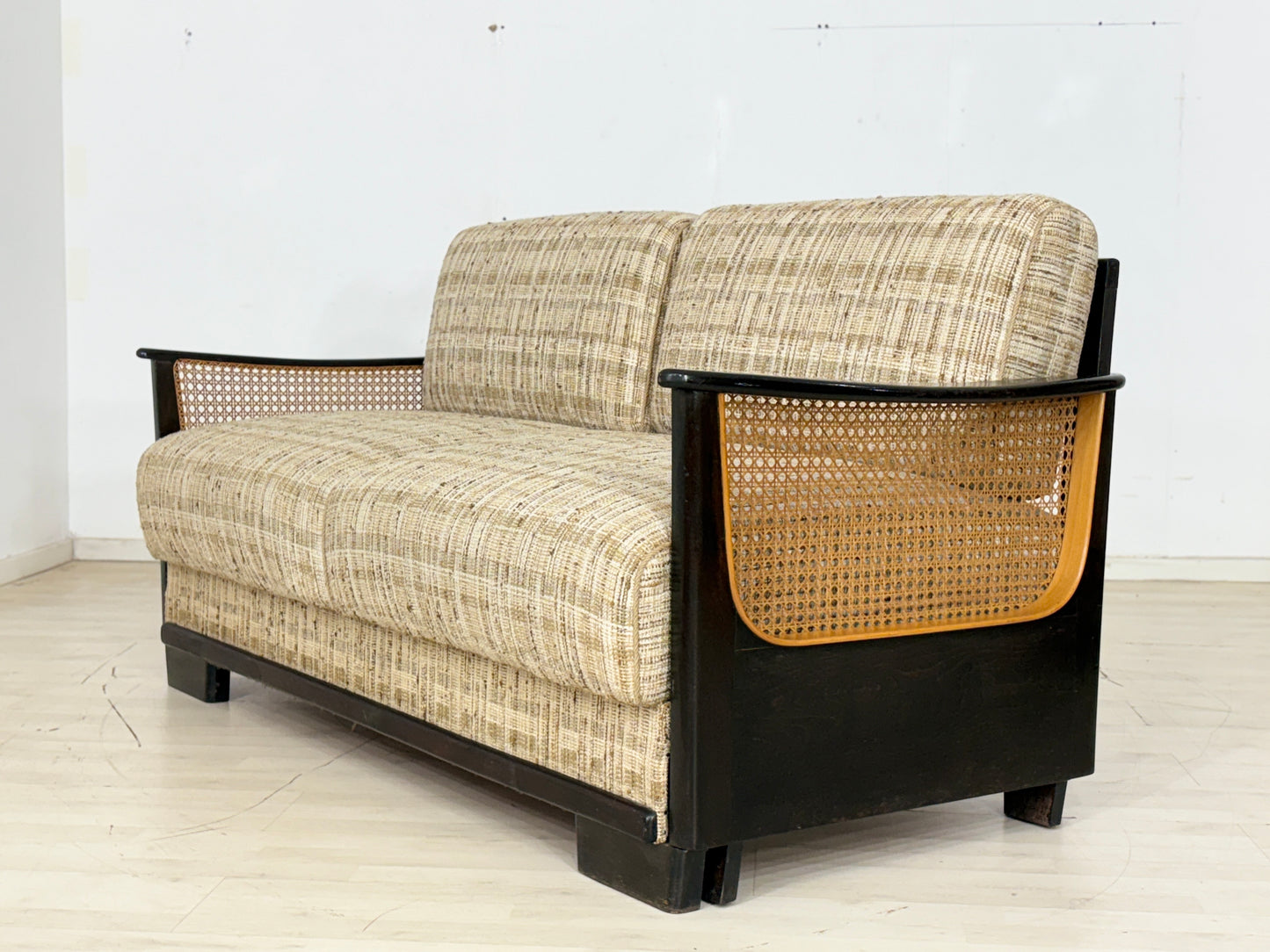 Art Deco Sofa Couch ausziehbar um 1940