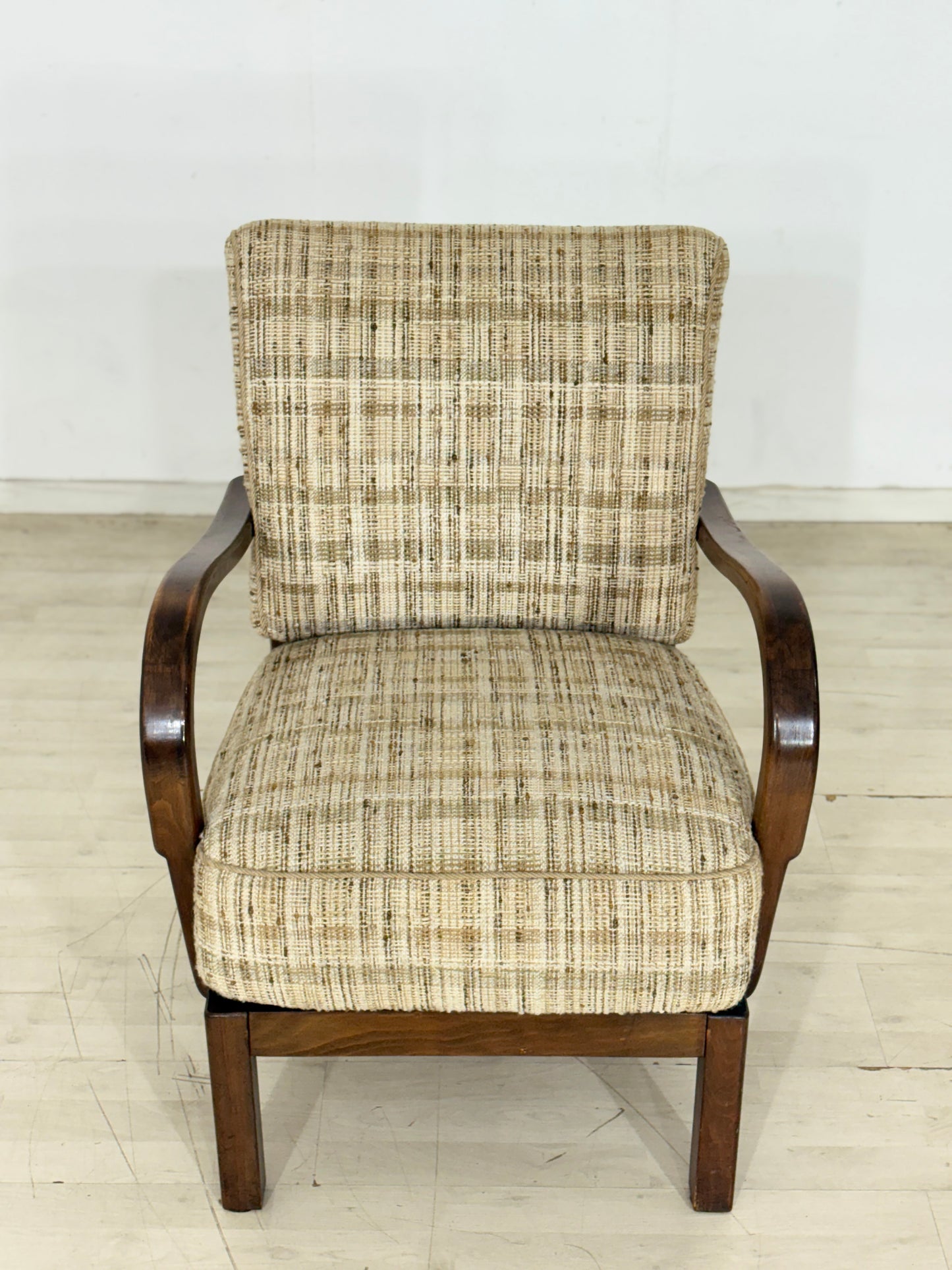 Schöner Art Deco Sessel Armlehnsessel Wohnzimmersessel Vintage Chair 1940