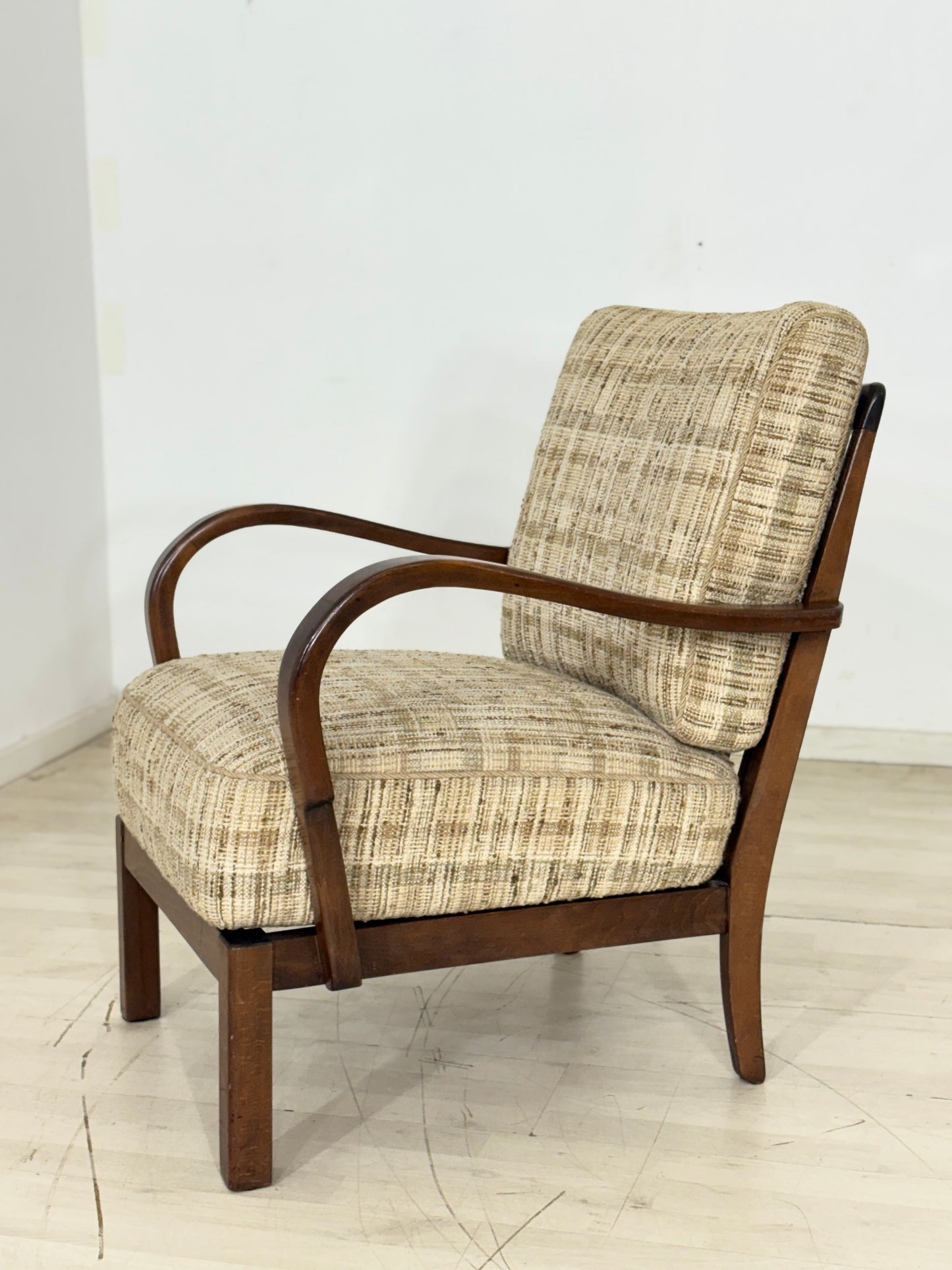 Schöner Art Deco Sessel Armlehnsessel Wohnzimmersessel Vintage Chair 1940