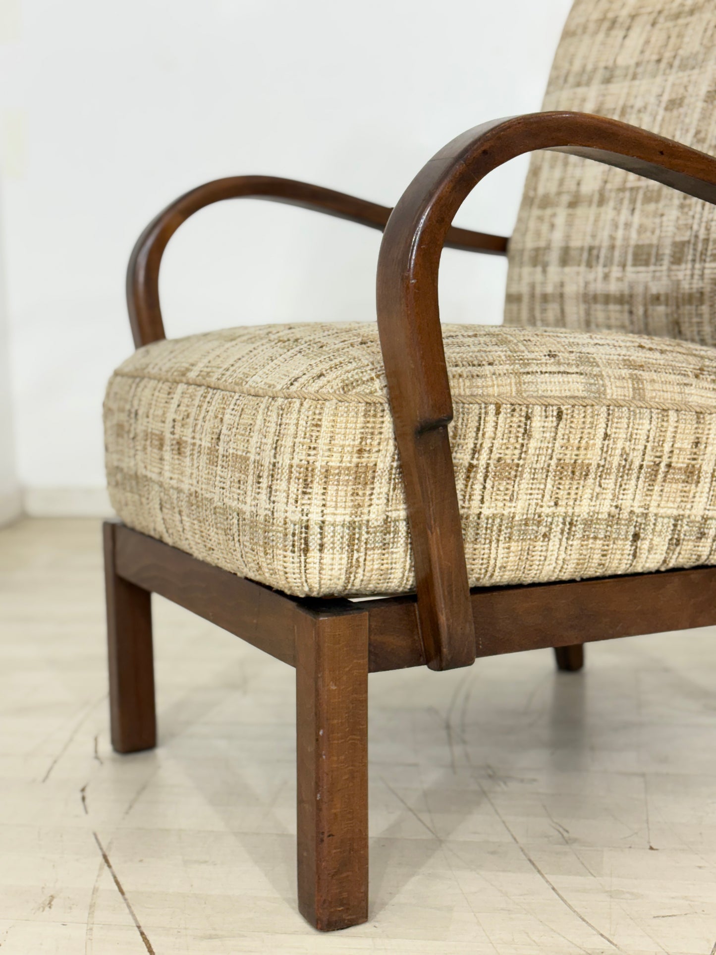 Schöner Art Deco Sessel Armlehnsessel Wohnzimmersessel Vintage Chair 1940