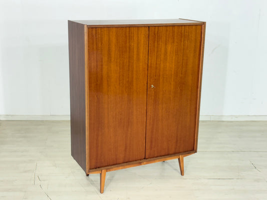 Mid Century Wäscheschrank Schrank Schuhschrank Flurschrank Vintage