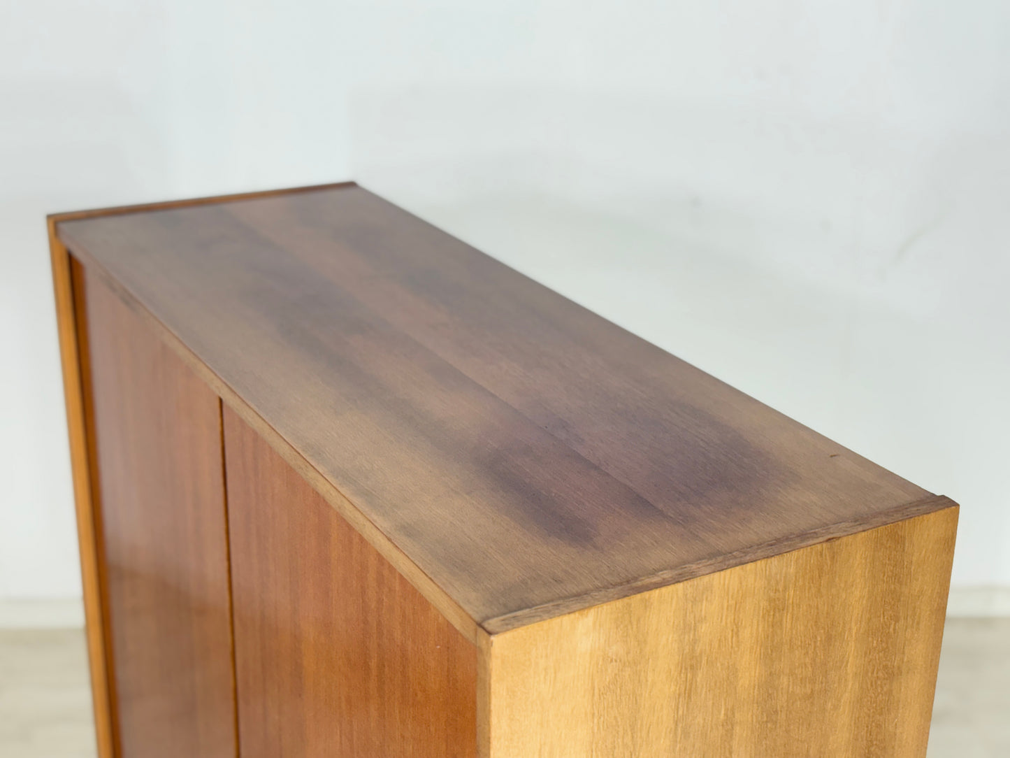 Mid Century Wäscheschrank Schrank Schuhschrank Flurschrank Vintage