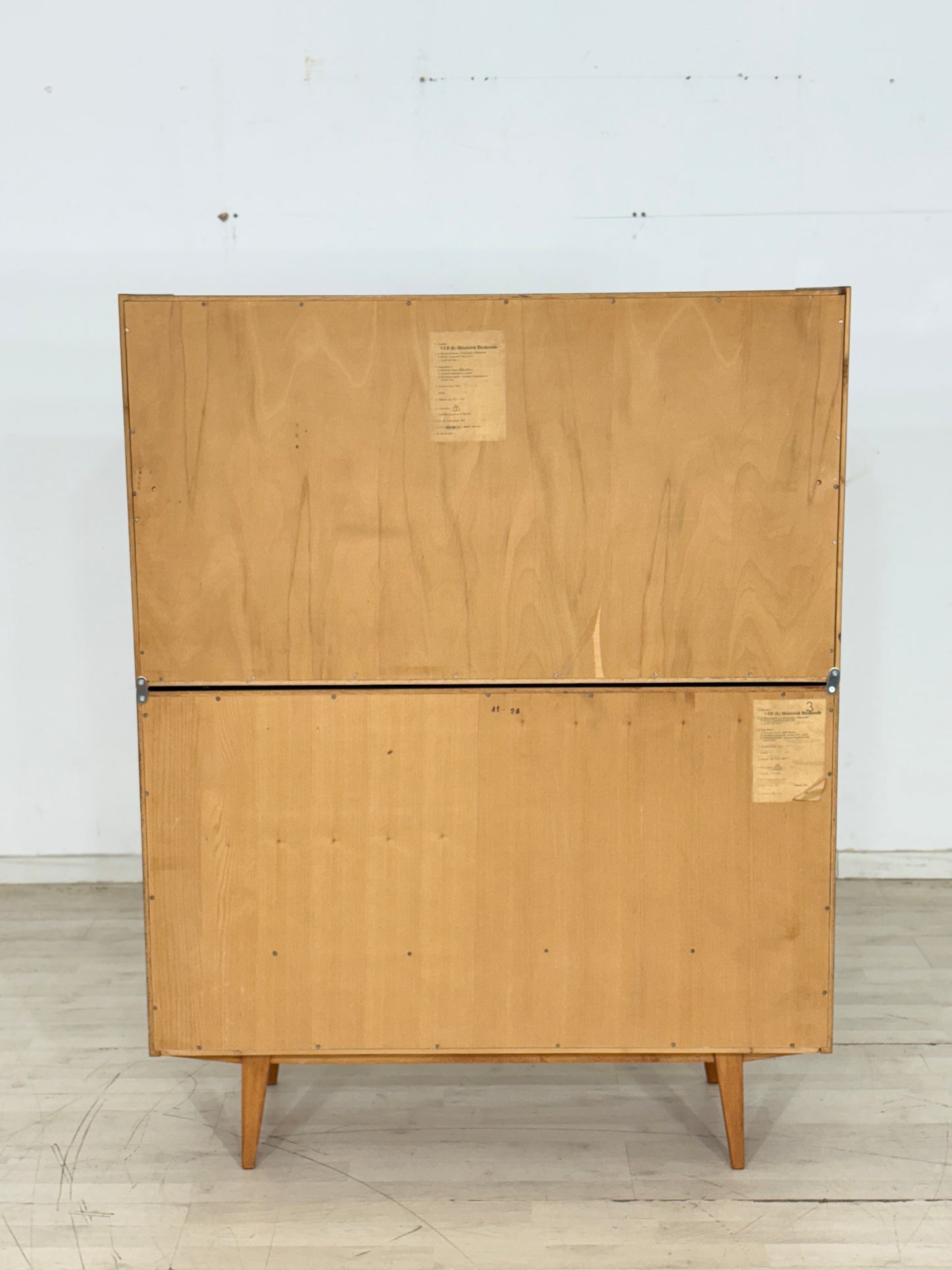 Mid Century Vitrine Anrichte Vitrinenschrank Regal Vintage 1964