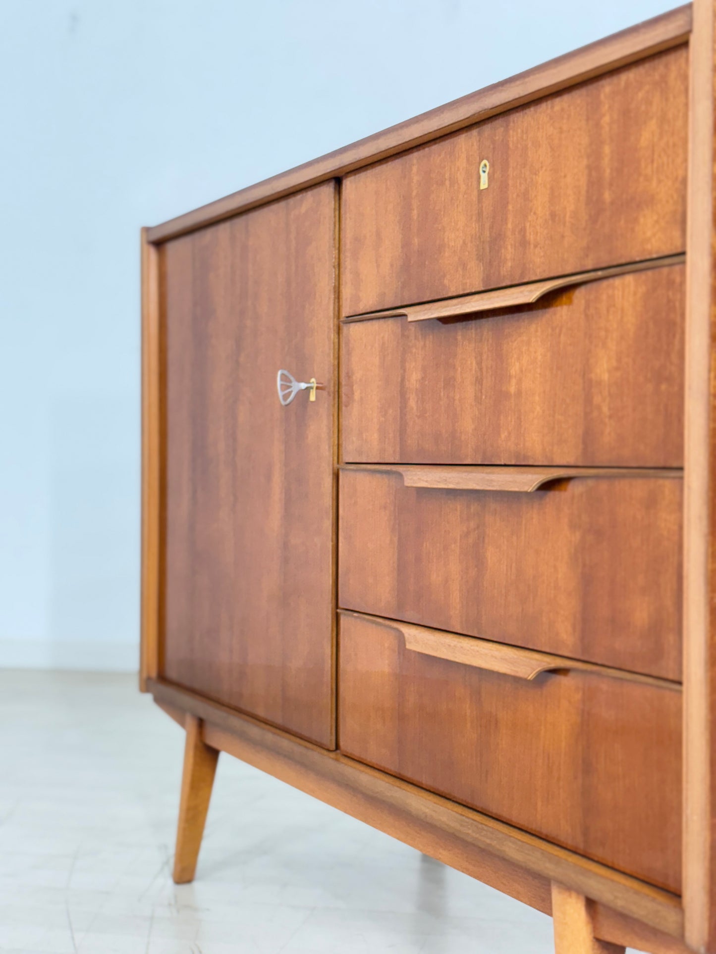 Mid Century Kommode Sideboard Schrank Anrichte Vintage