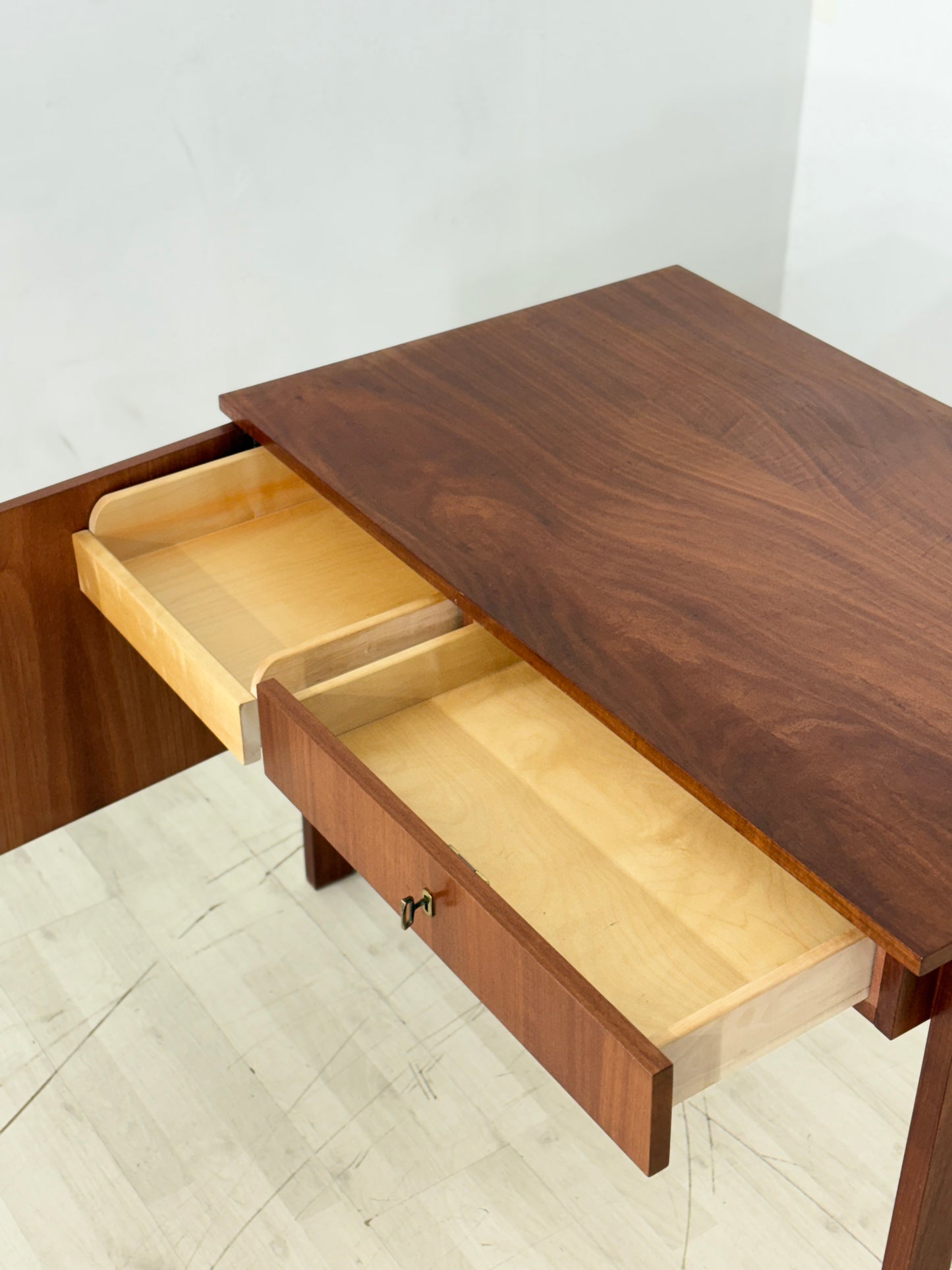 Mid Century Schreibtisch Damentisch Holz Tisch Vintage Desk