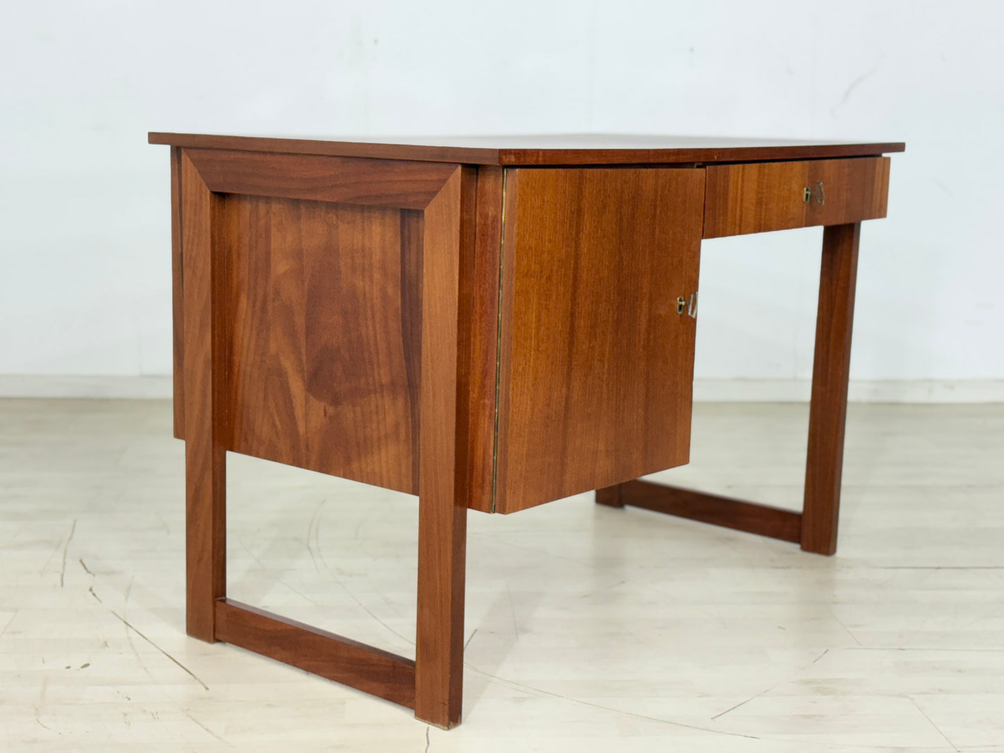 Mid Century Schreibtisch Damentisch Holz Tisch Vintage Desk