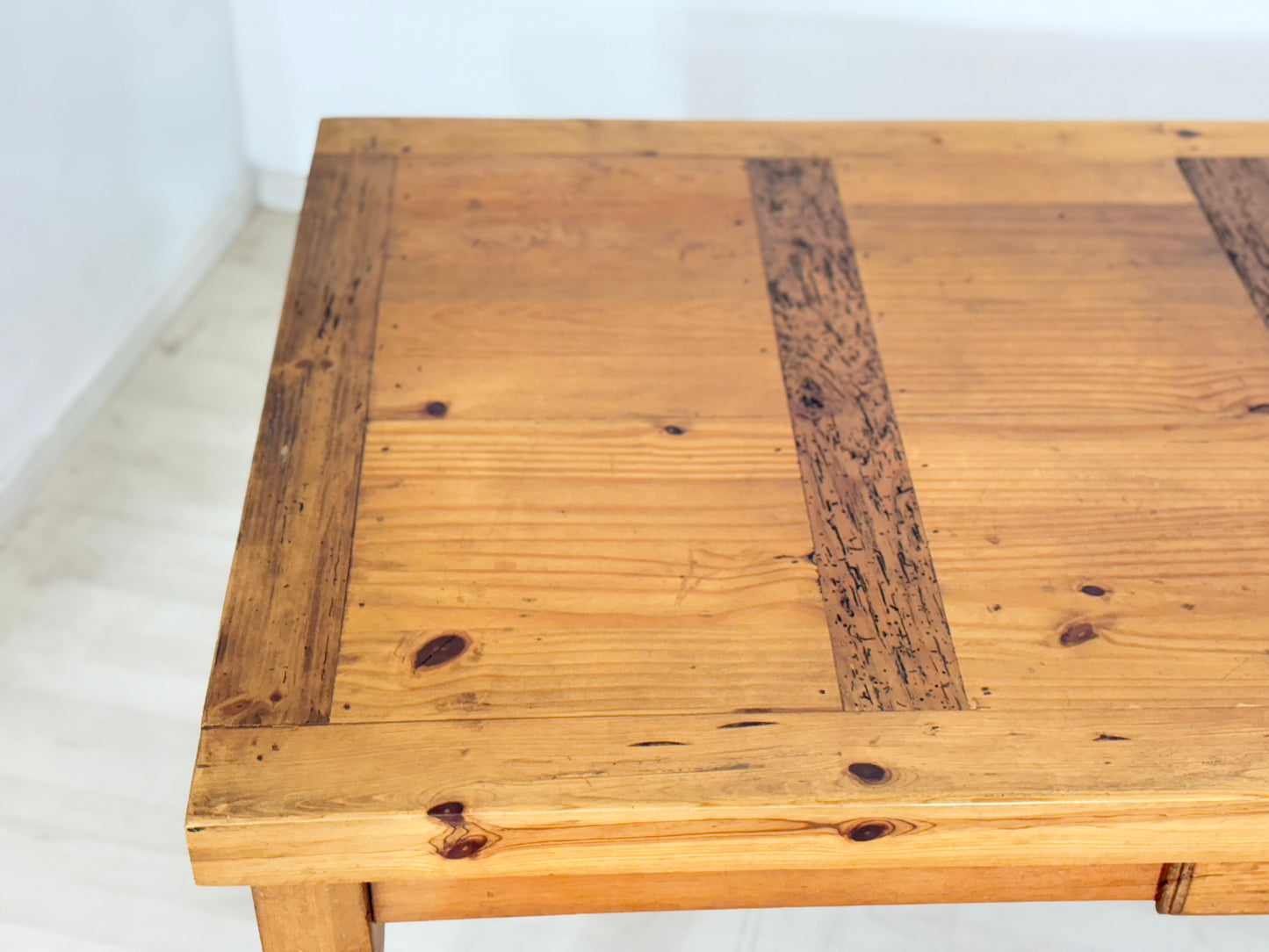 Massiver Holz Esstisch Tisch Küchentisch Kiefernholz um 1920