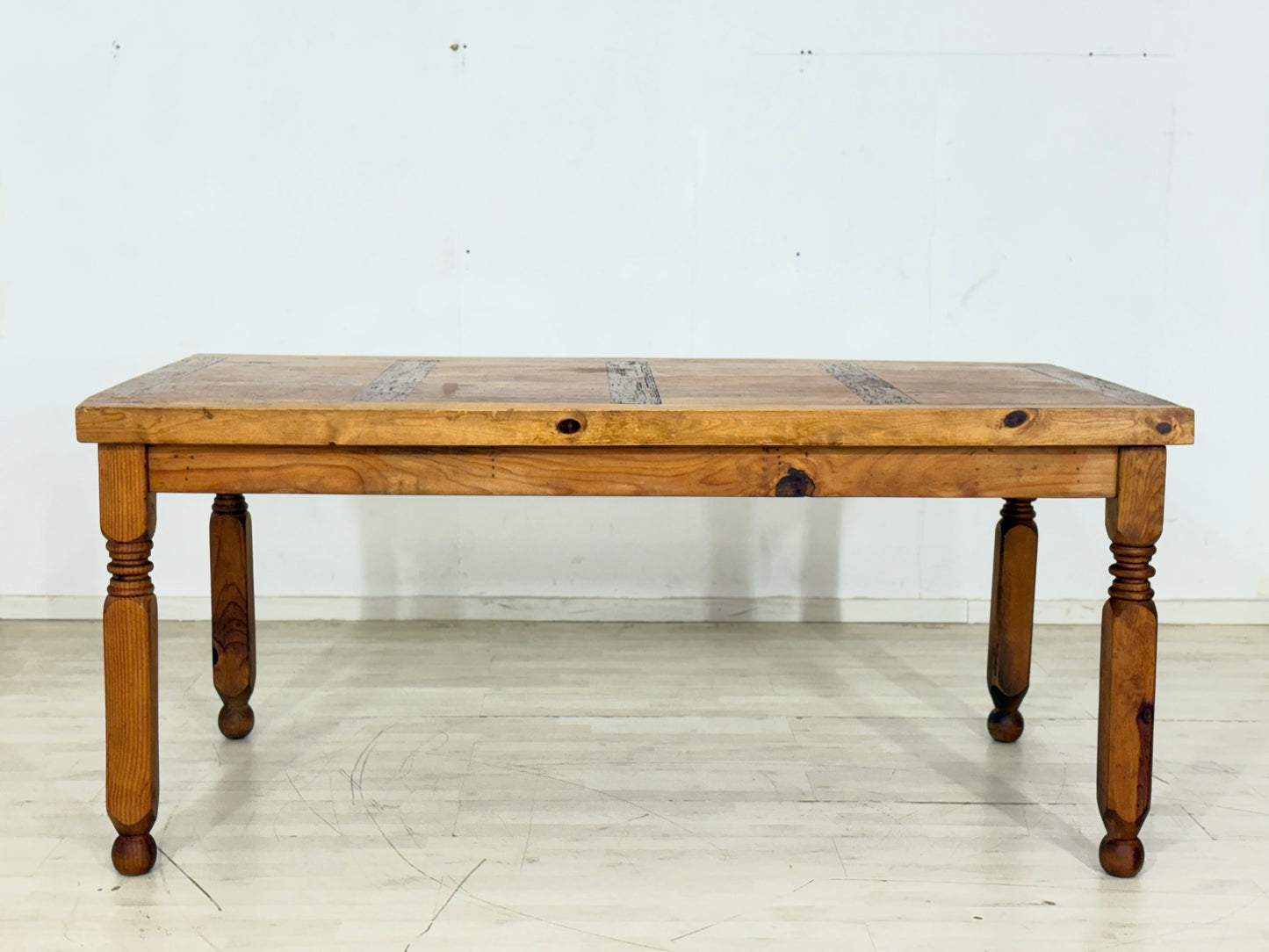 Massiver Holz Esstisch Tisch Küchentisch Kiefernholz um 1920