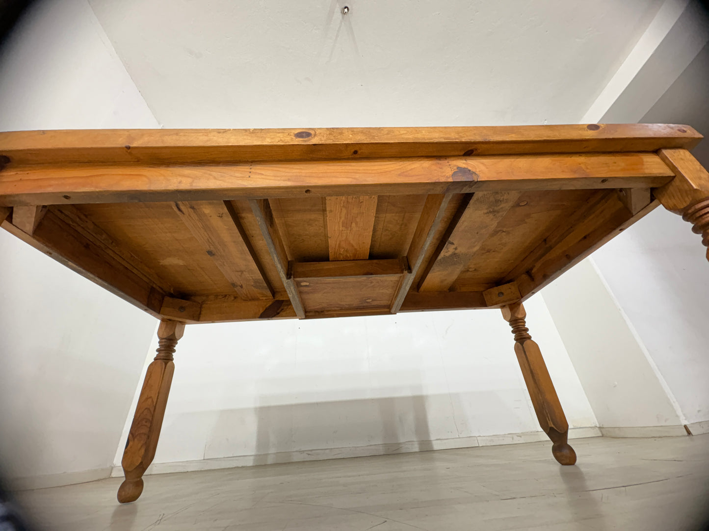 Massiver Holz Esstisch Tisch Küchentisch Kiefernholz um 1920