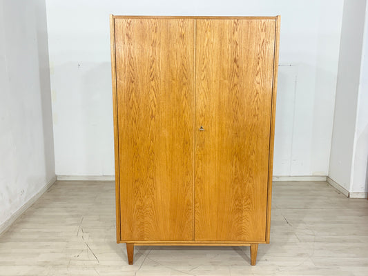60er Jahre Vintage Kleiderschrank Wäscheschrank Holz Schrank