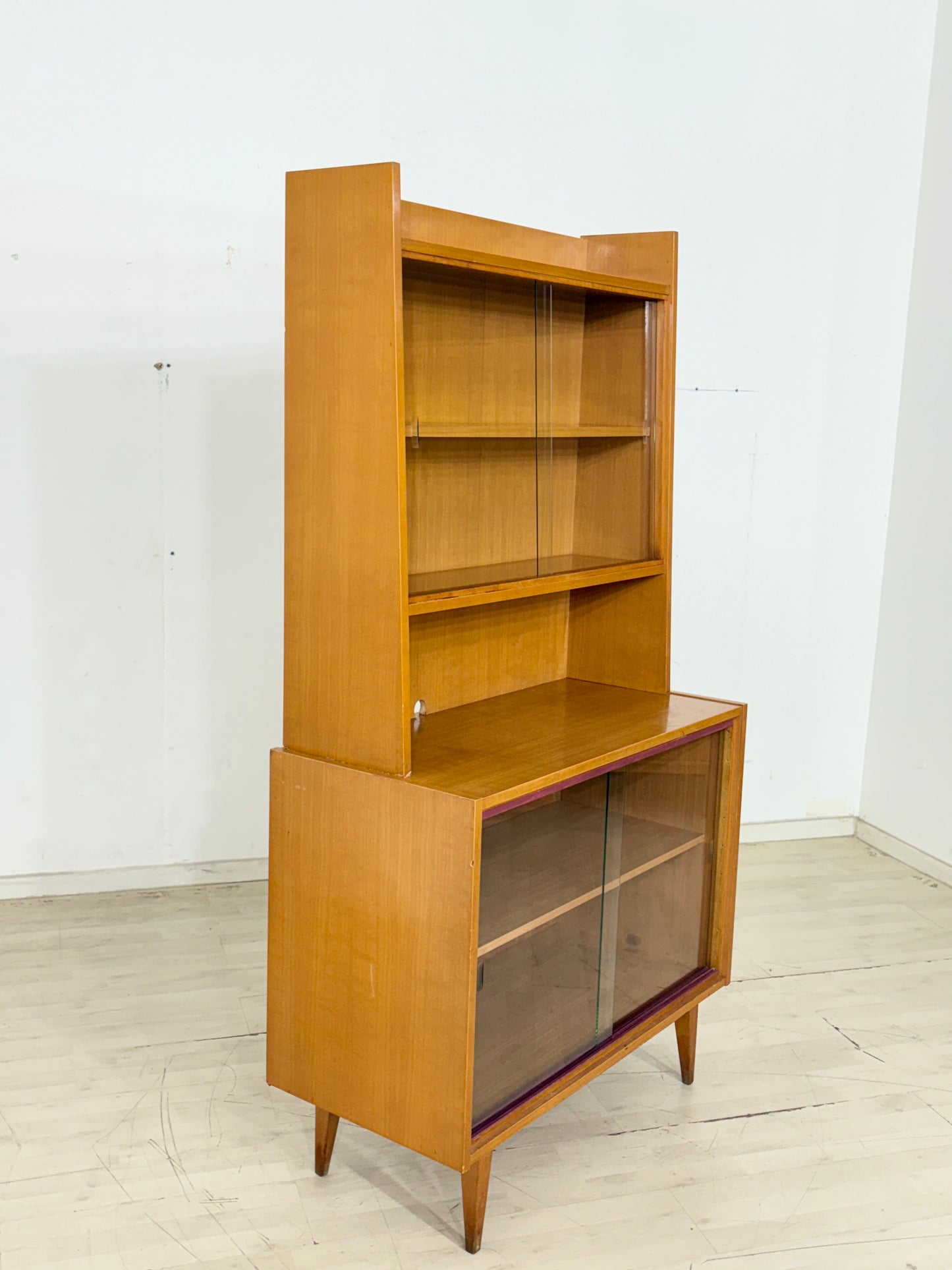 Mid Century Vitrine Schrank Wohnzimmerschrank Vintage Highboard
