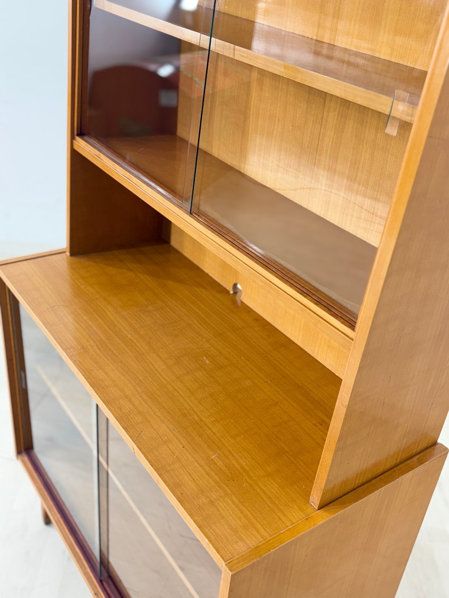 Mid Century Vitrine Schrank Wohnzimmerschrank Vintage Highboard