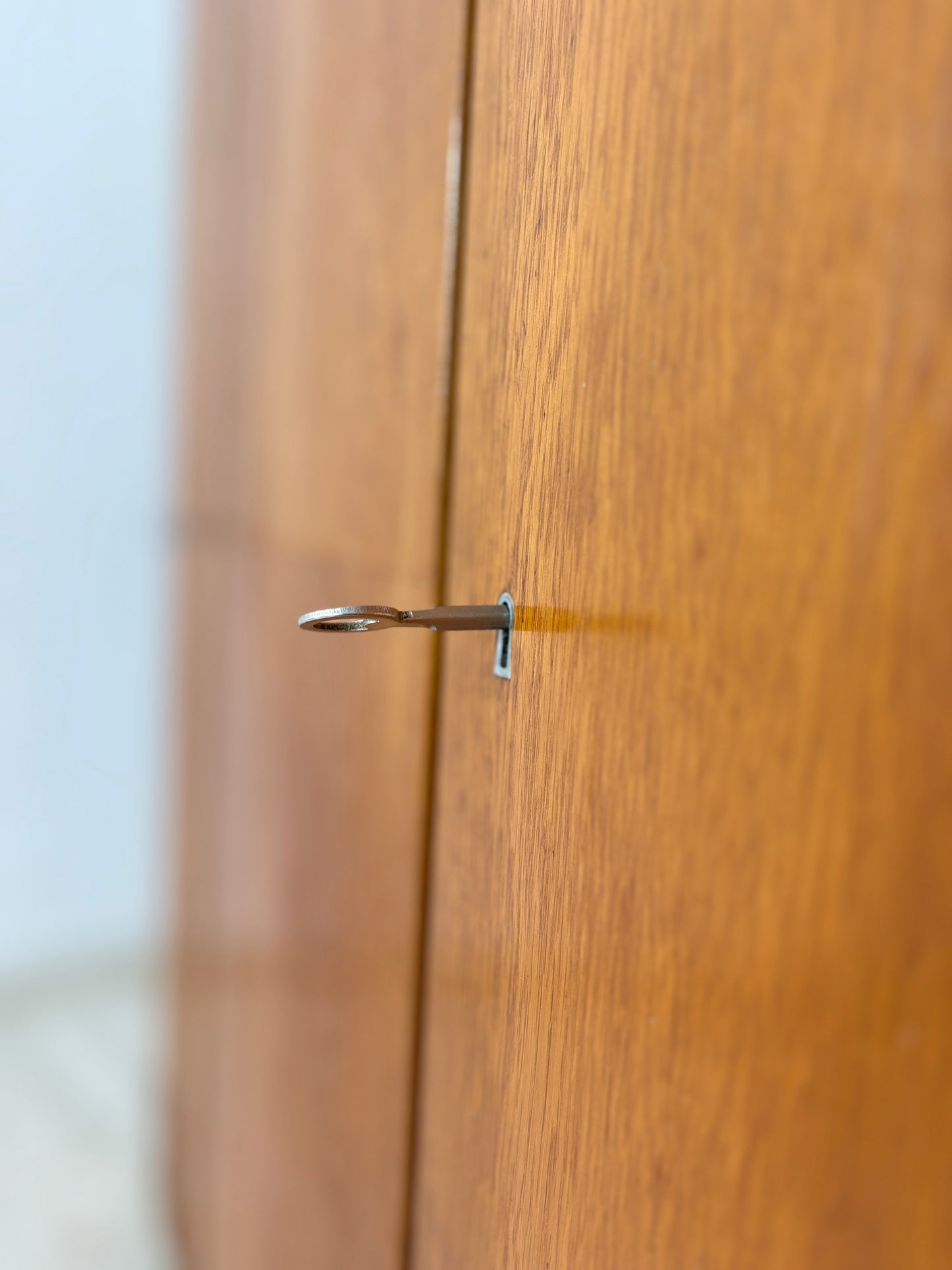 60er Jahre Kleiderschrank Holz Schrank Wäscheschrank Vintage