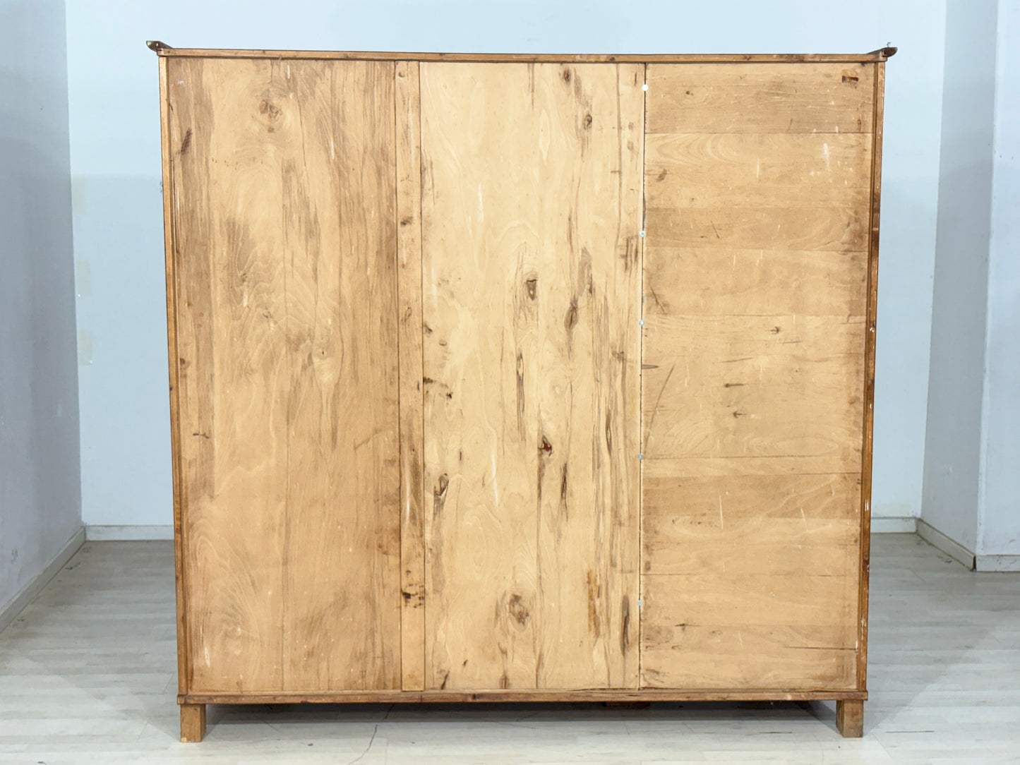 60er Jahre Kleiderschrank Holz Schrank Wäscheschrank Vintage