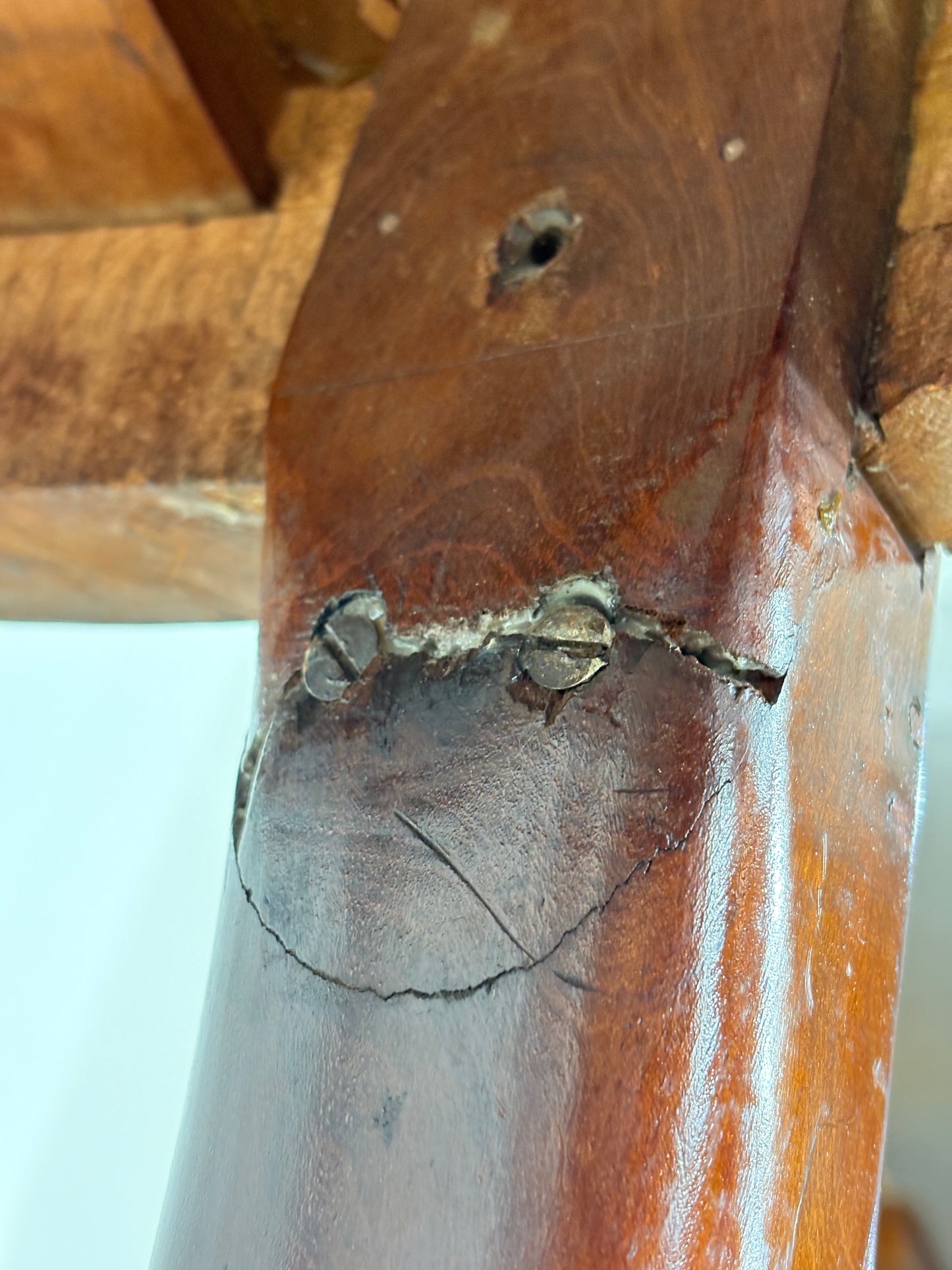Antik Kolonial Couchtisch Küchentisch Holz Tisch um 1880