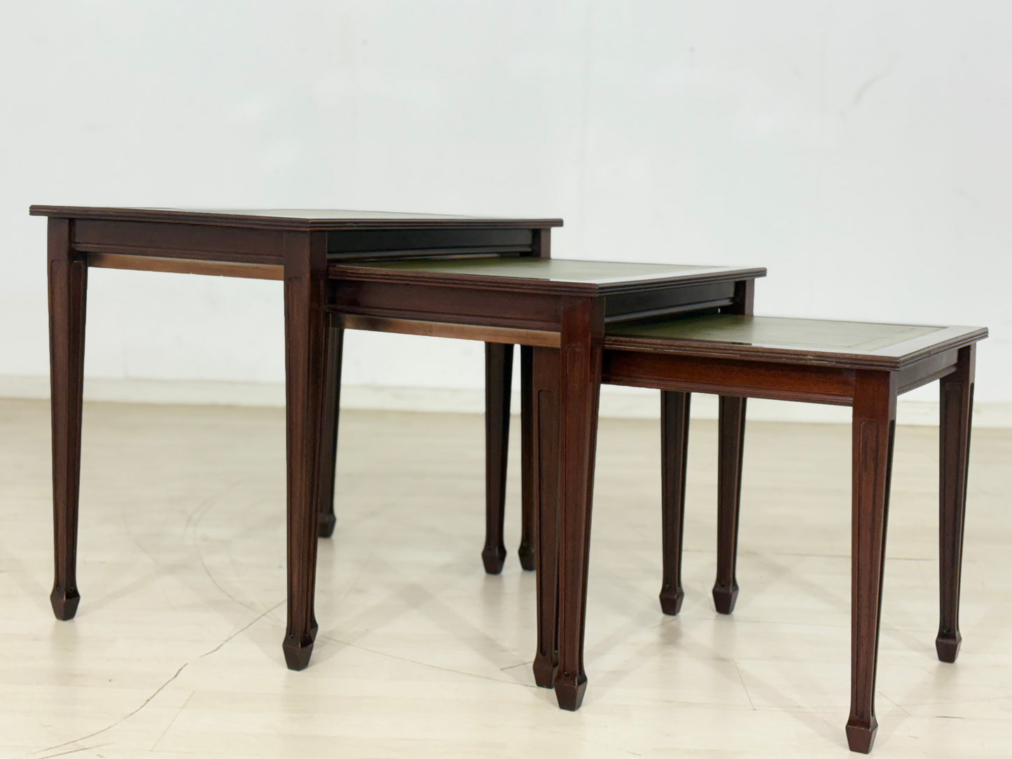 3er Set Kolonialstil Beistelltische Tische Ablage Vintage