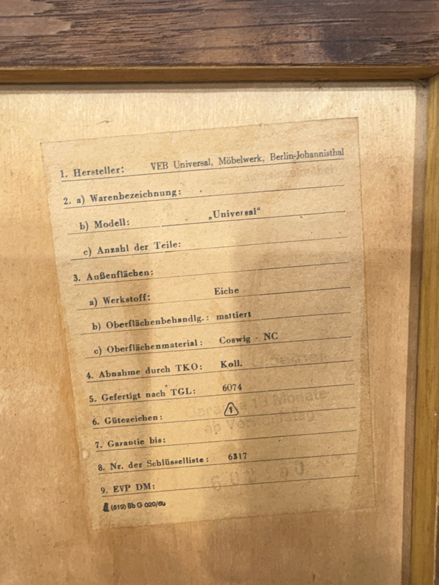 Vintage Highboard / Geschirrschrank / Wohnzimmerschrank – 60er Jahre