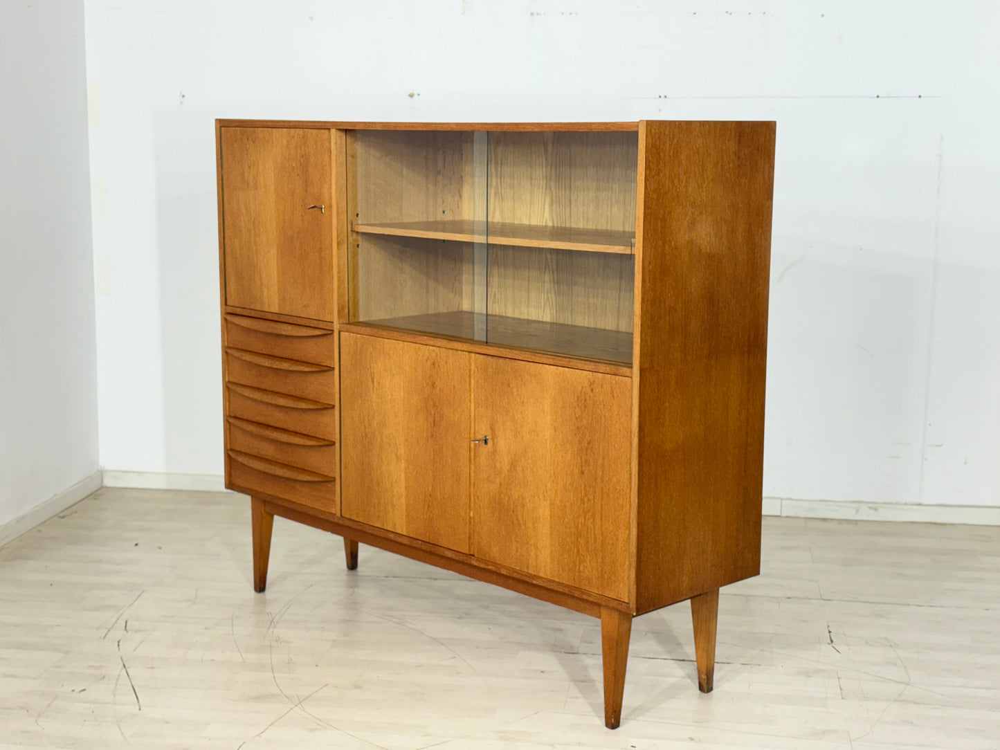 Hellerau Highboard Schrank Anrichte Geschirrschrank Vintage